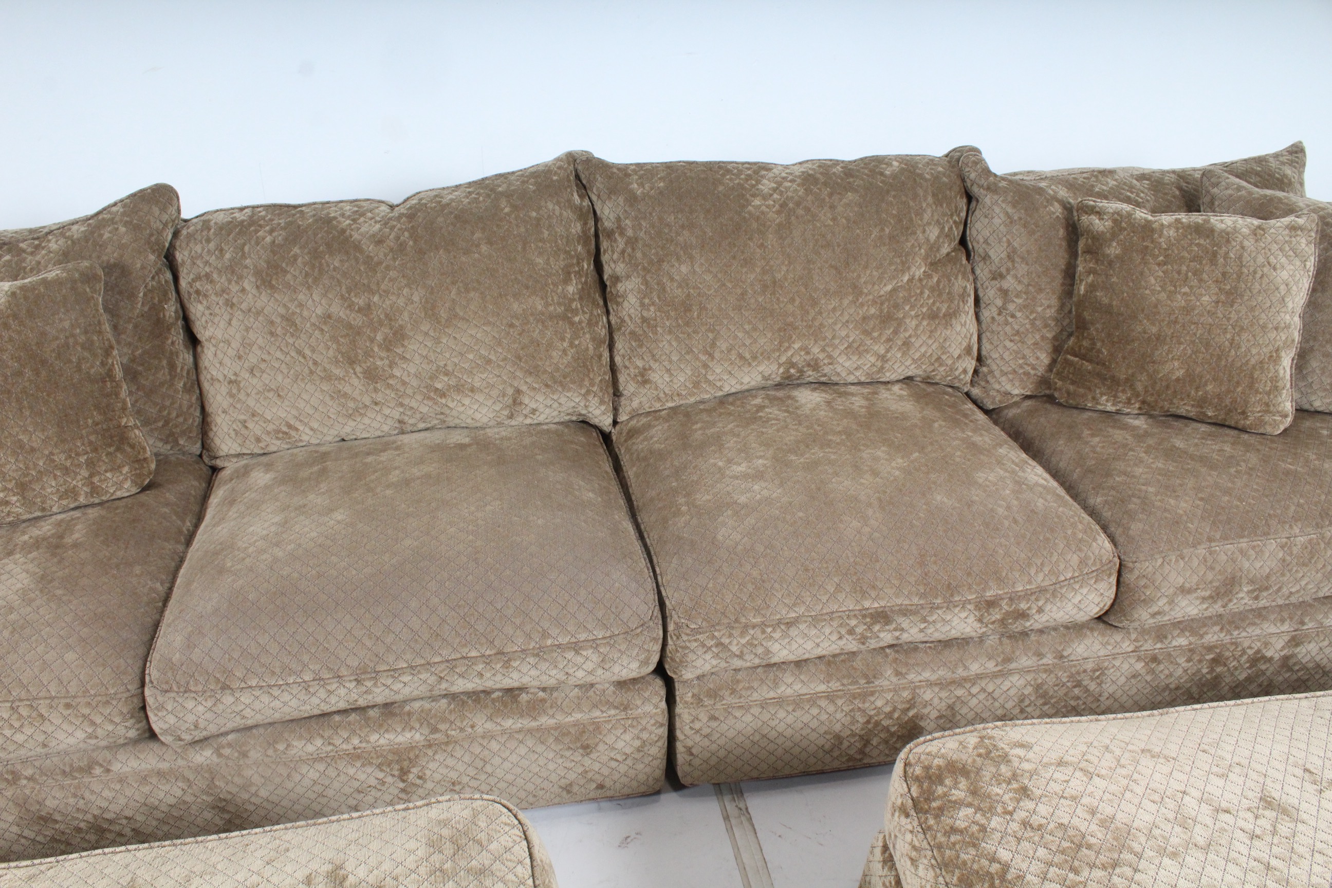 Camden Collection Contemporary Plush Sectional Sofa