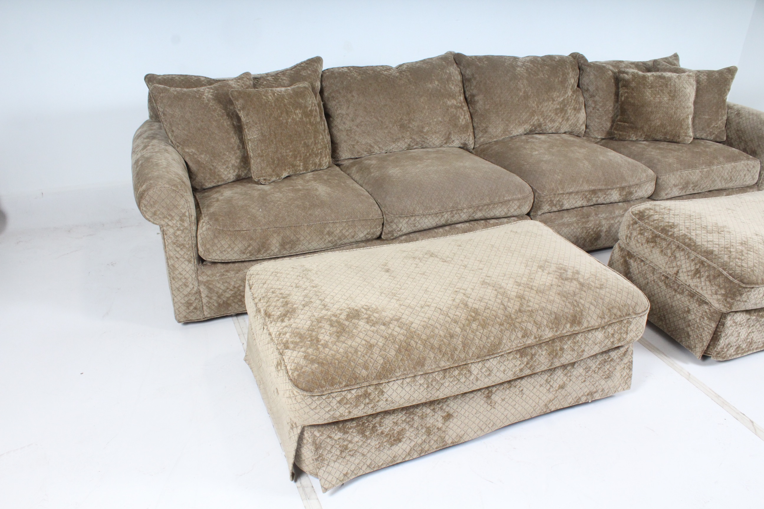 Camden Collection Contemporary Plush Sectional Sofa