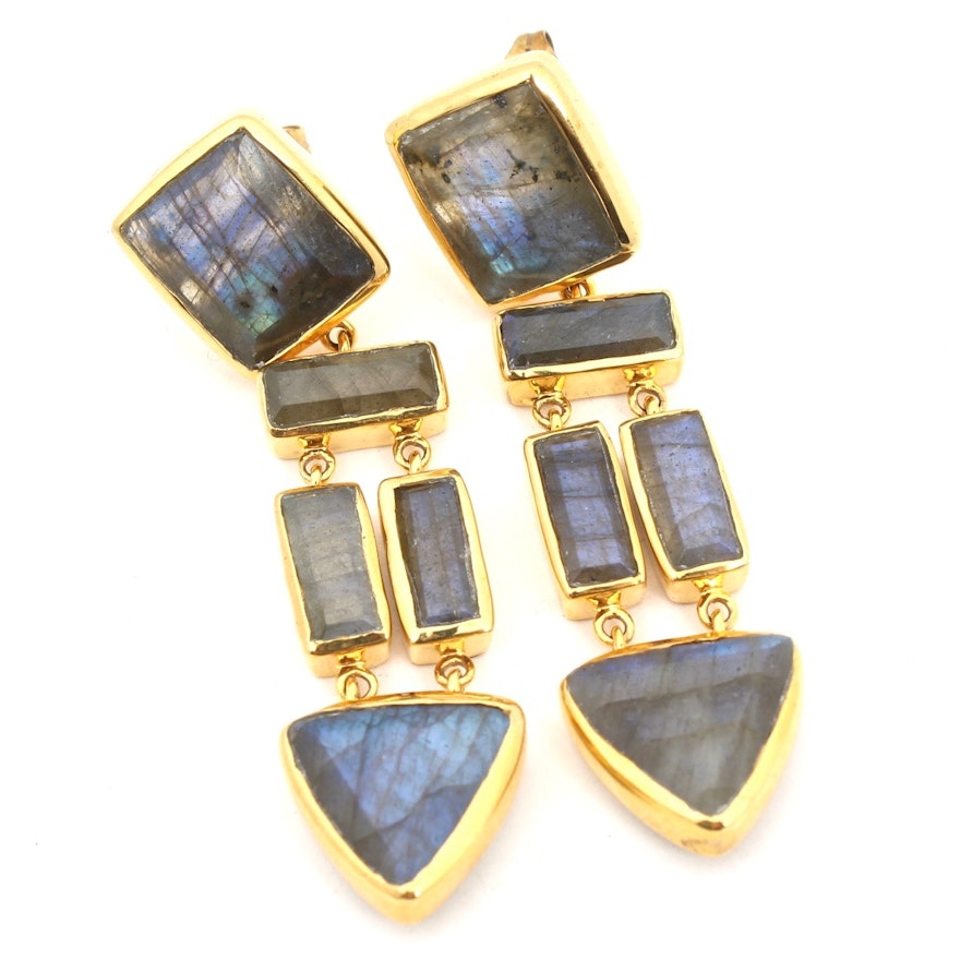 Labradorite Gemstone Earrings