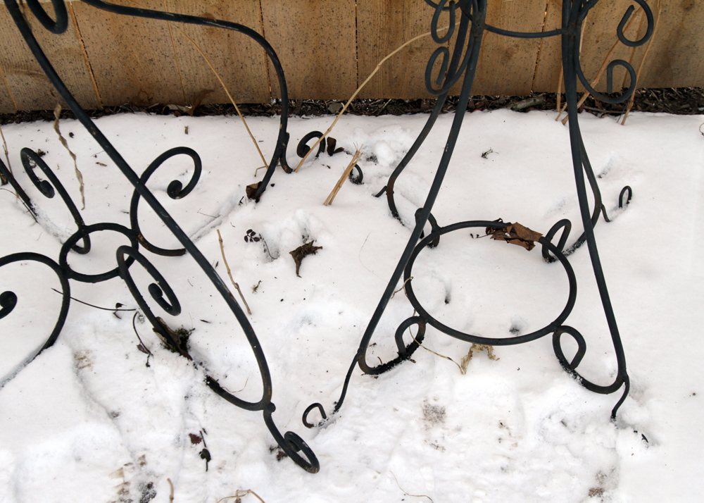 Ornate Metal Outdoor Plant Stands