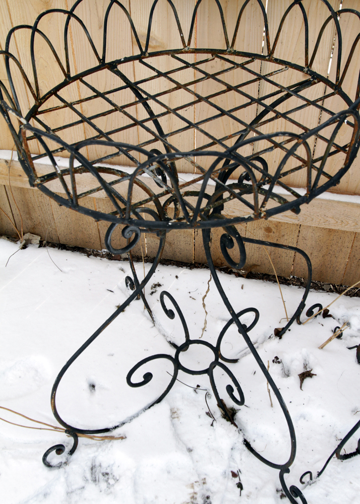 Ornate Metal Outdoor Plant Stands