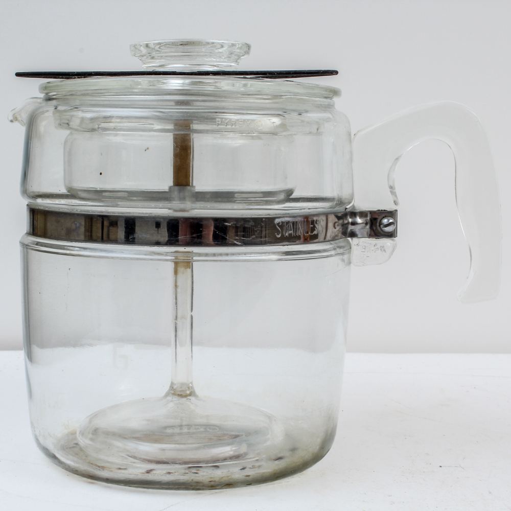 Pyrex "Flameware" Percolator Coffee Pot