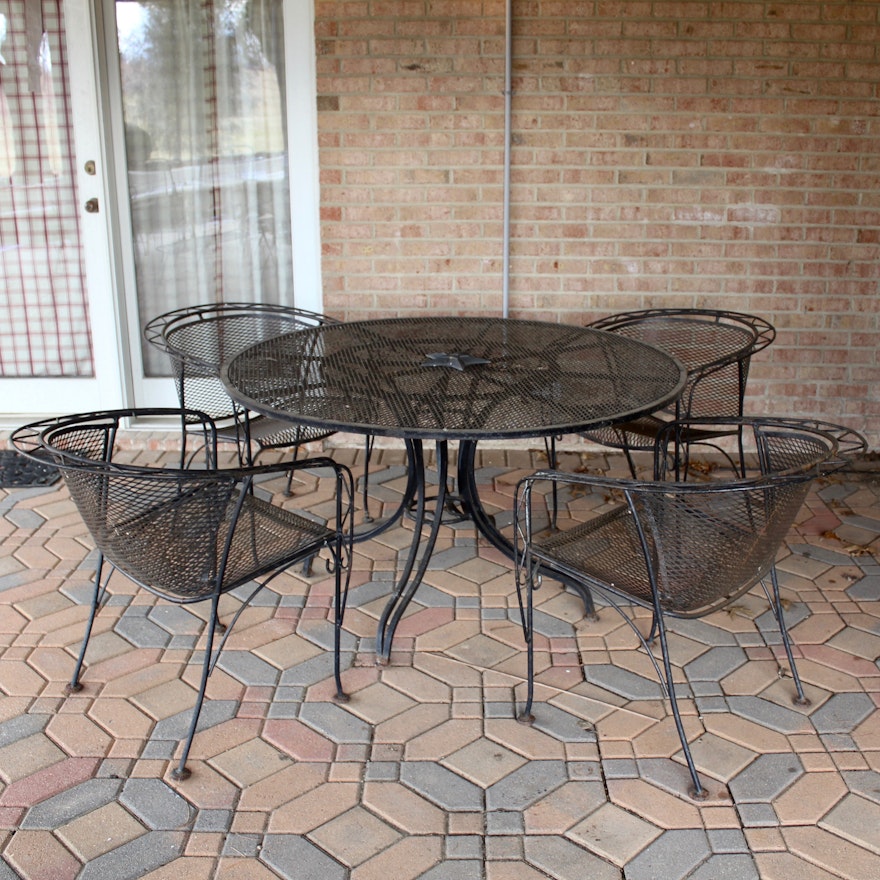 Iron Patio Table and Chairs