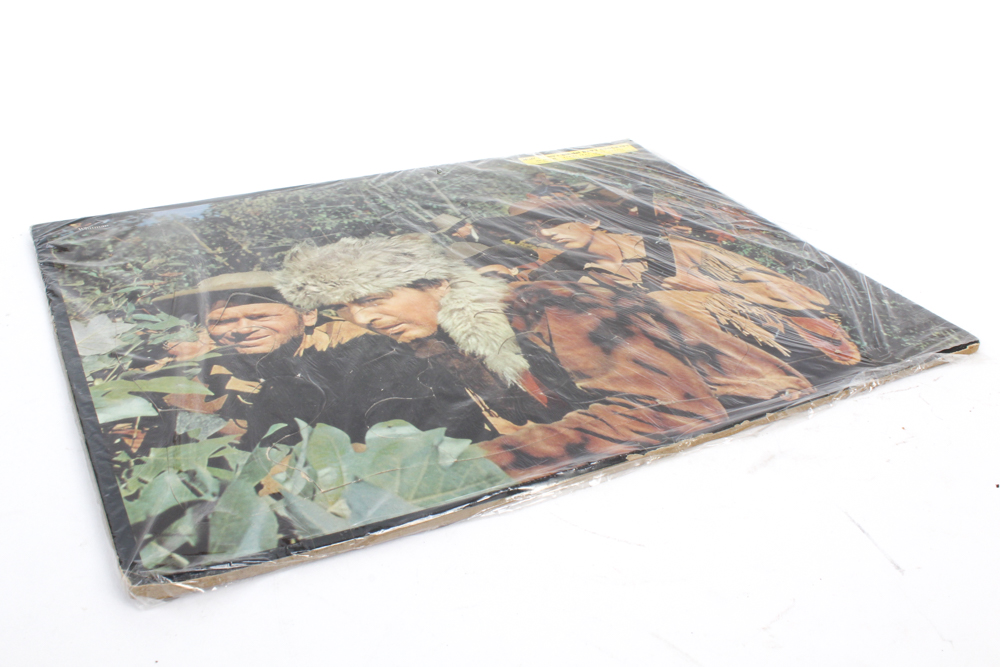 Vintage Puzzles Including Davy Crockett and Chevrolet Promotional Piece