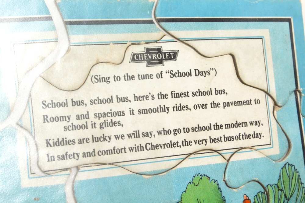 Vintage Puzzles Including Davy Crockett and Chevrolet Promotional Piece