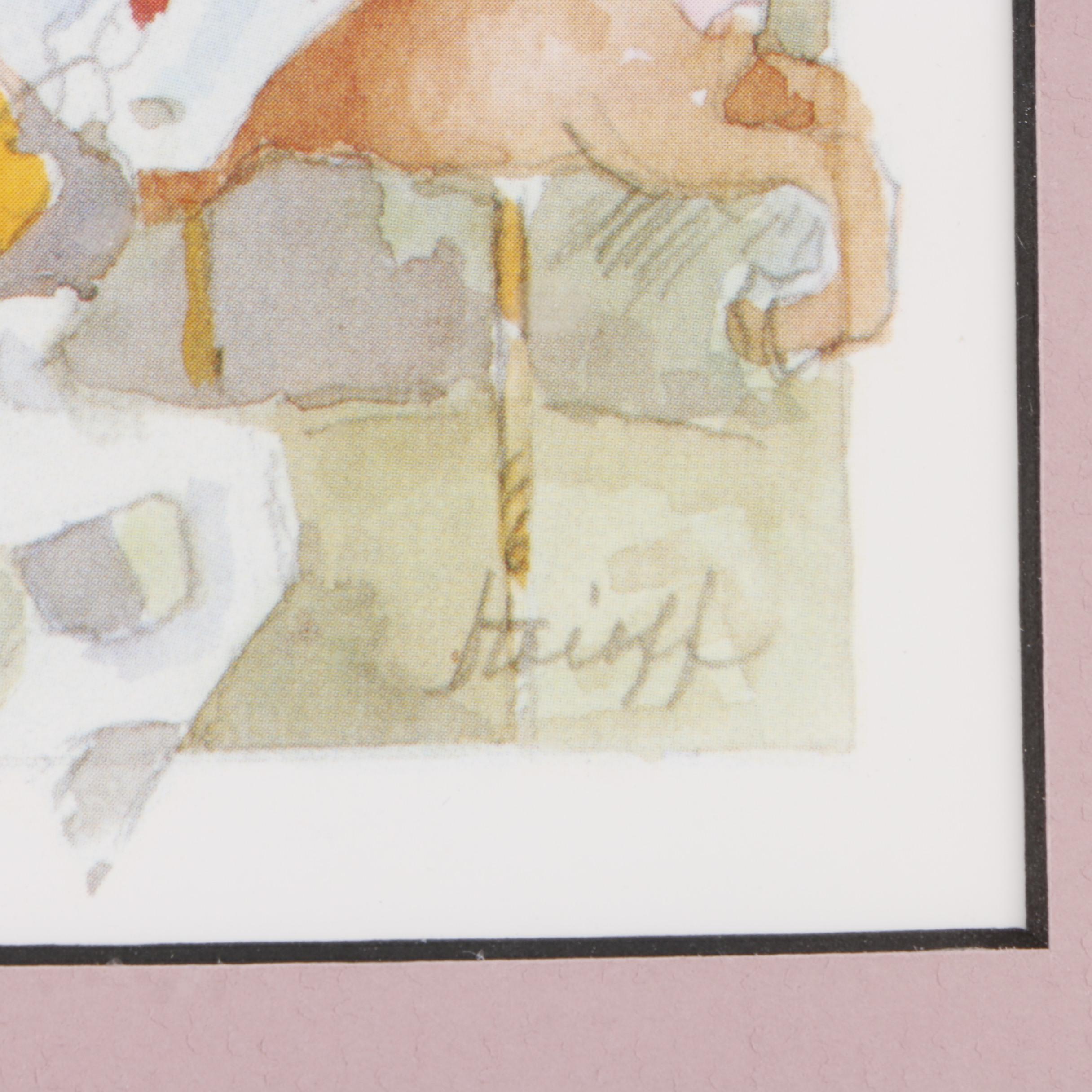 Offset Lithographs After Colleen Stoioff Paintings of Carousel Horses