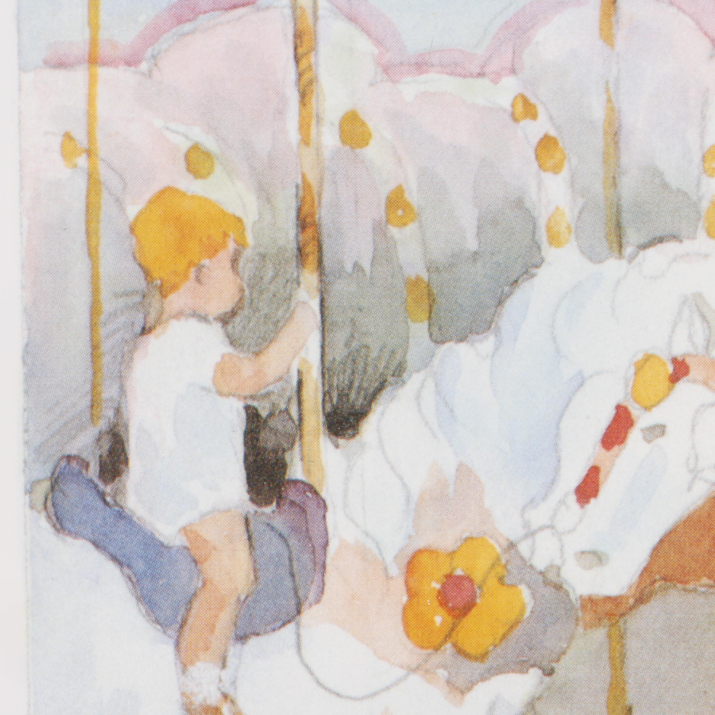 Offset Lithographs After Colleen Stoioff Paintings of Carousel Horses