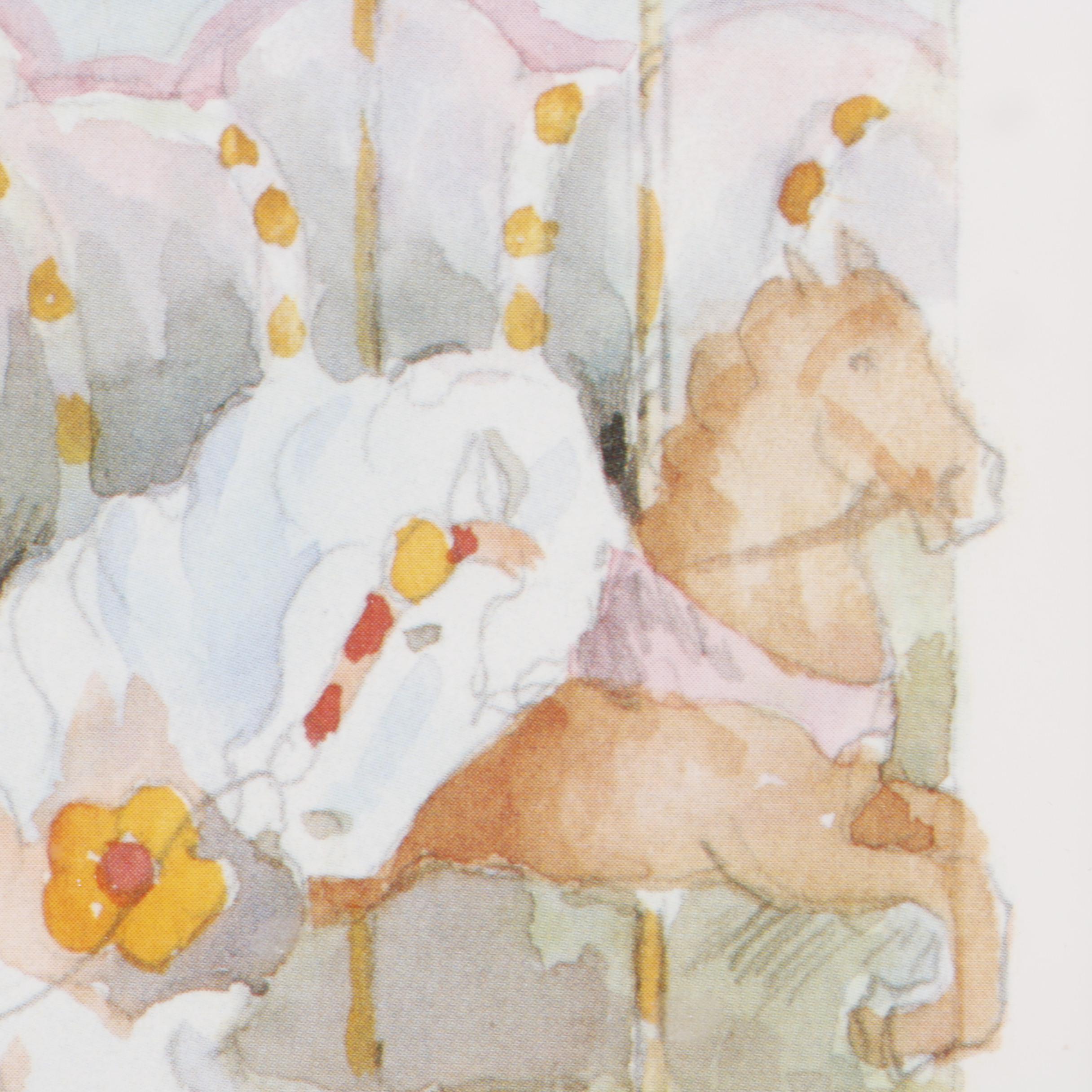 Offset Lithographs After Colleen Stoioff Paintings of Carousel Horses