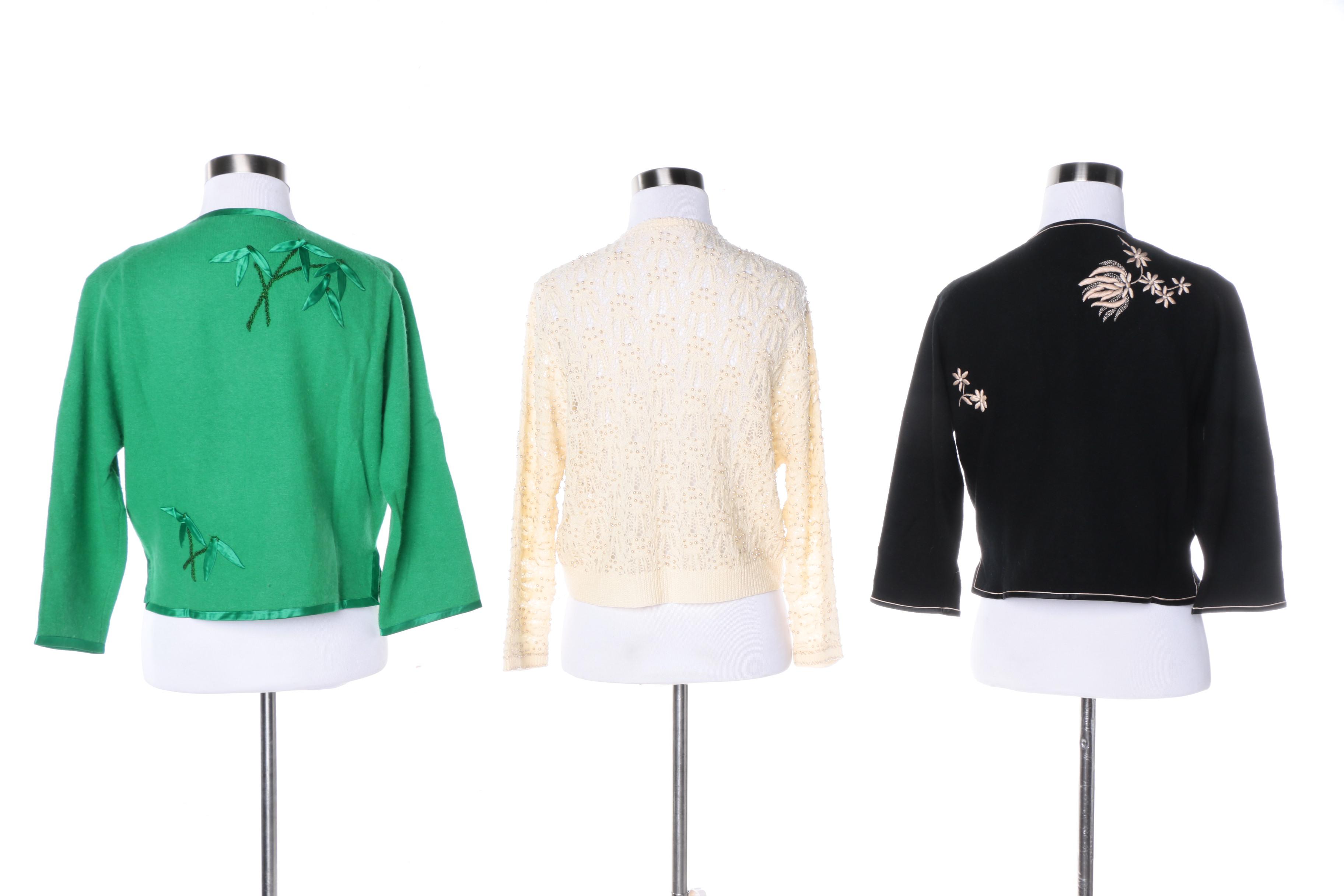 Women's 1960s Cardigan Sweaters Including Saks Fifth Avenue