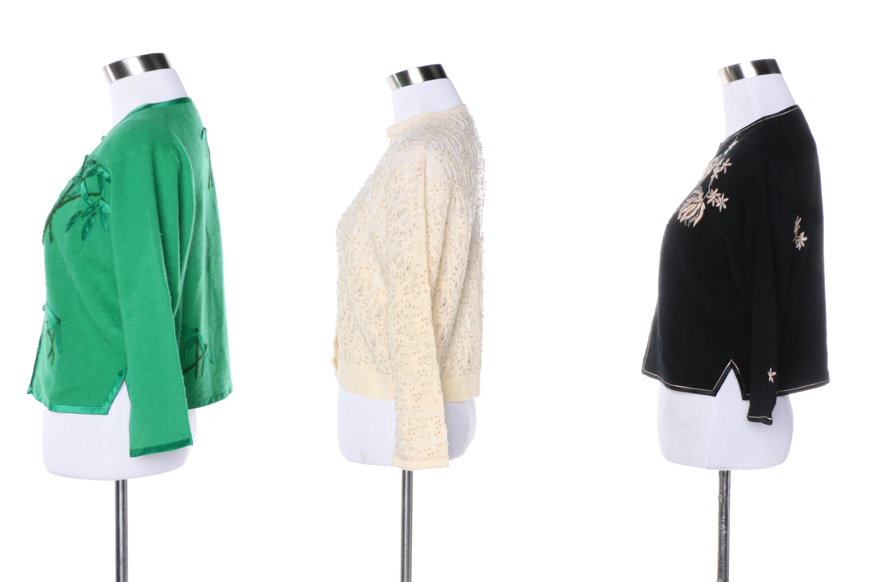 Women's 1960s Cardigan Sweaters Including Saks Fifth Avenue