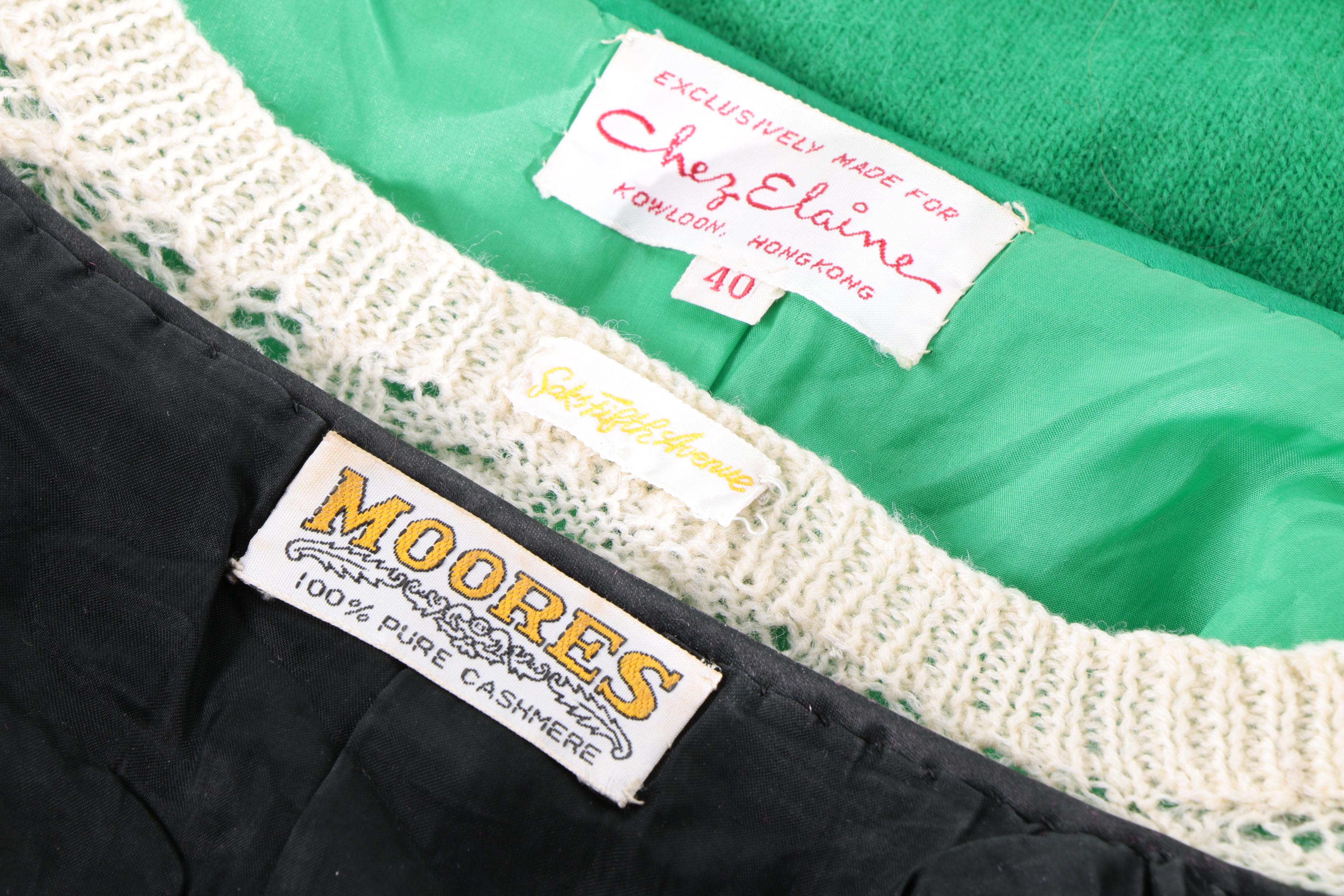 Women's 1960s Cardigan Sweaters Including Saks Fifth Avenue