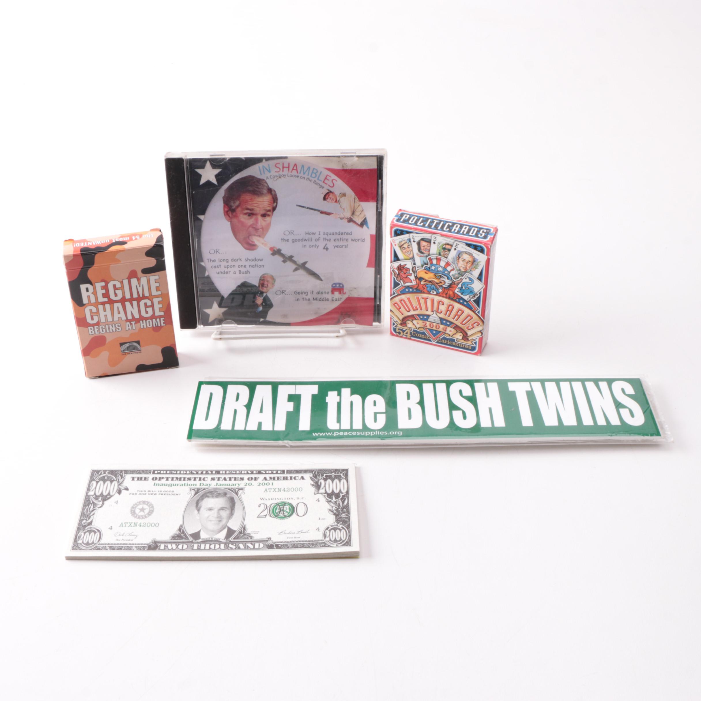 Novelty George W. Bush Political Memorabilia