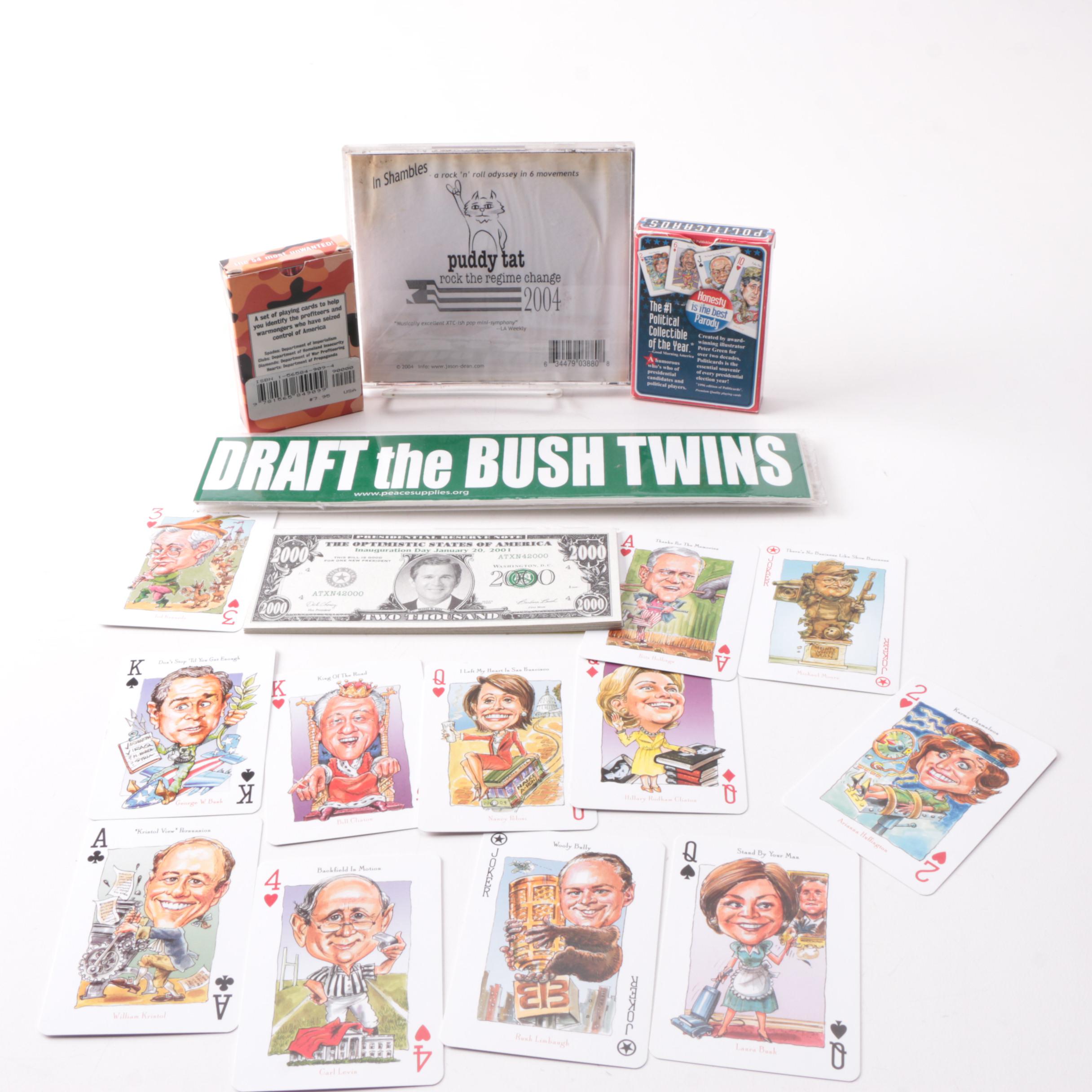 Novelty George W. Bush Political Memorabilia