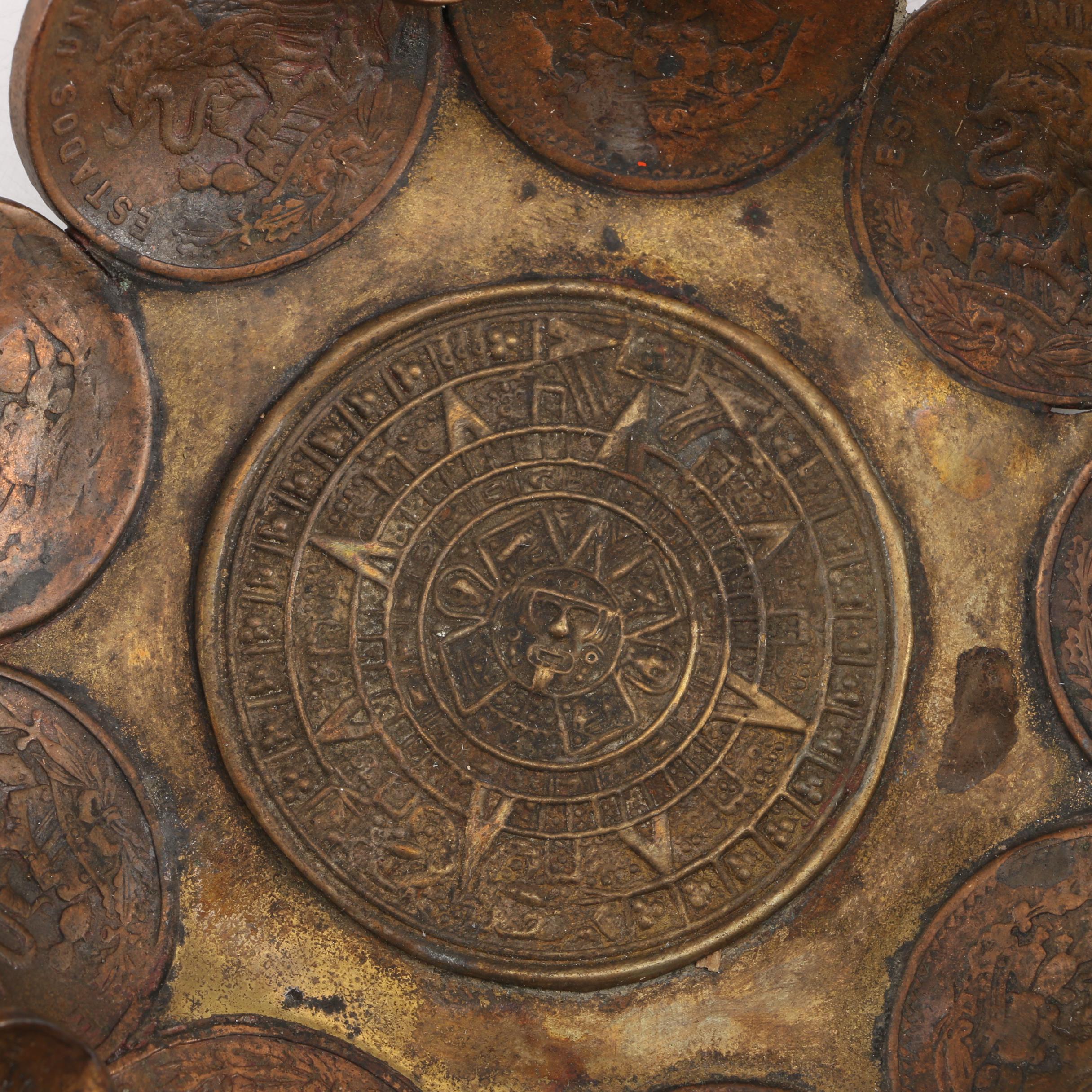 Collection of Circa 1940s Silver Plate and Brass Office Décor