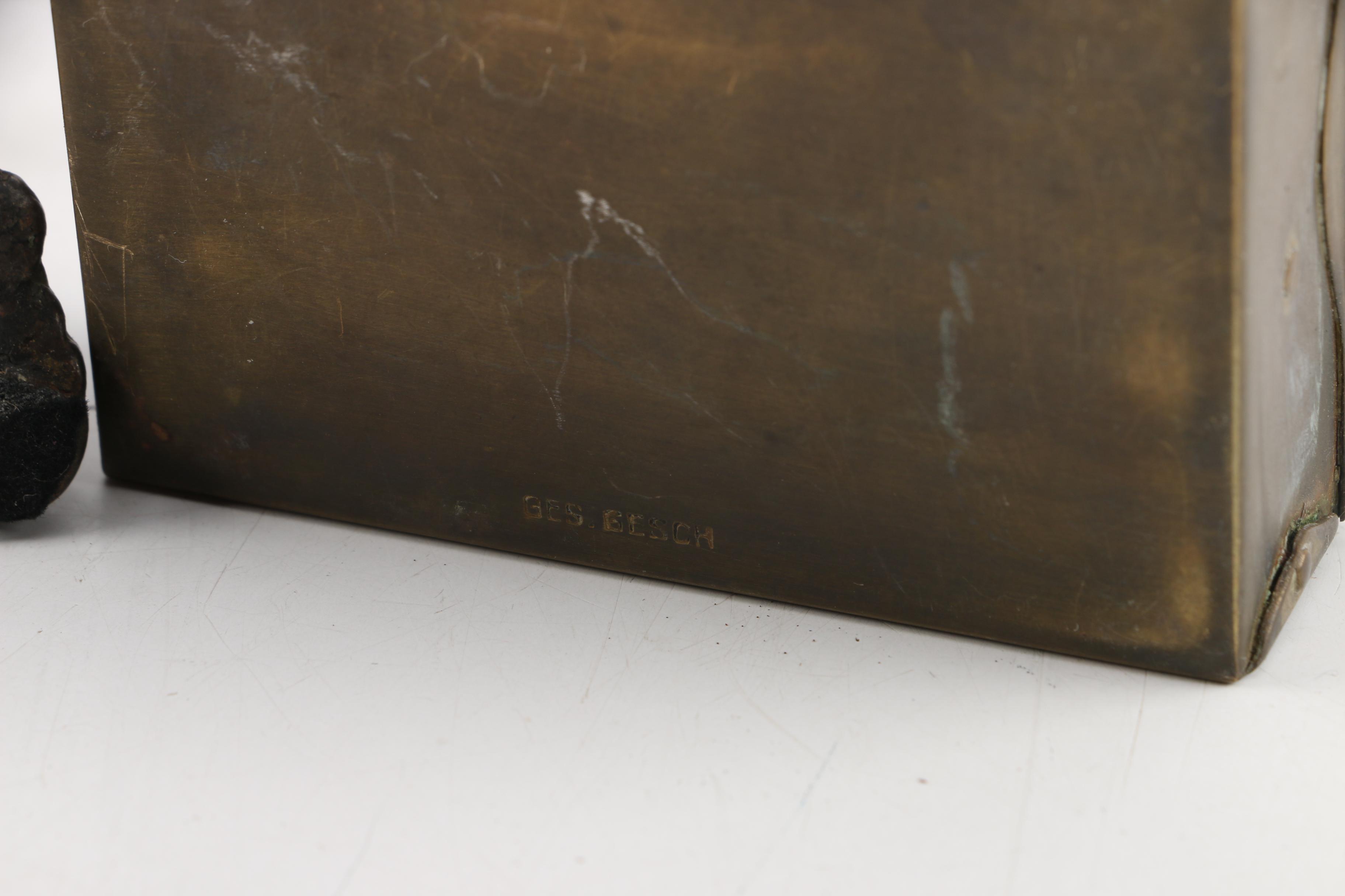 Collection of Circa 1940s Silver Plate and Brass Office Décor