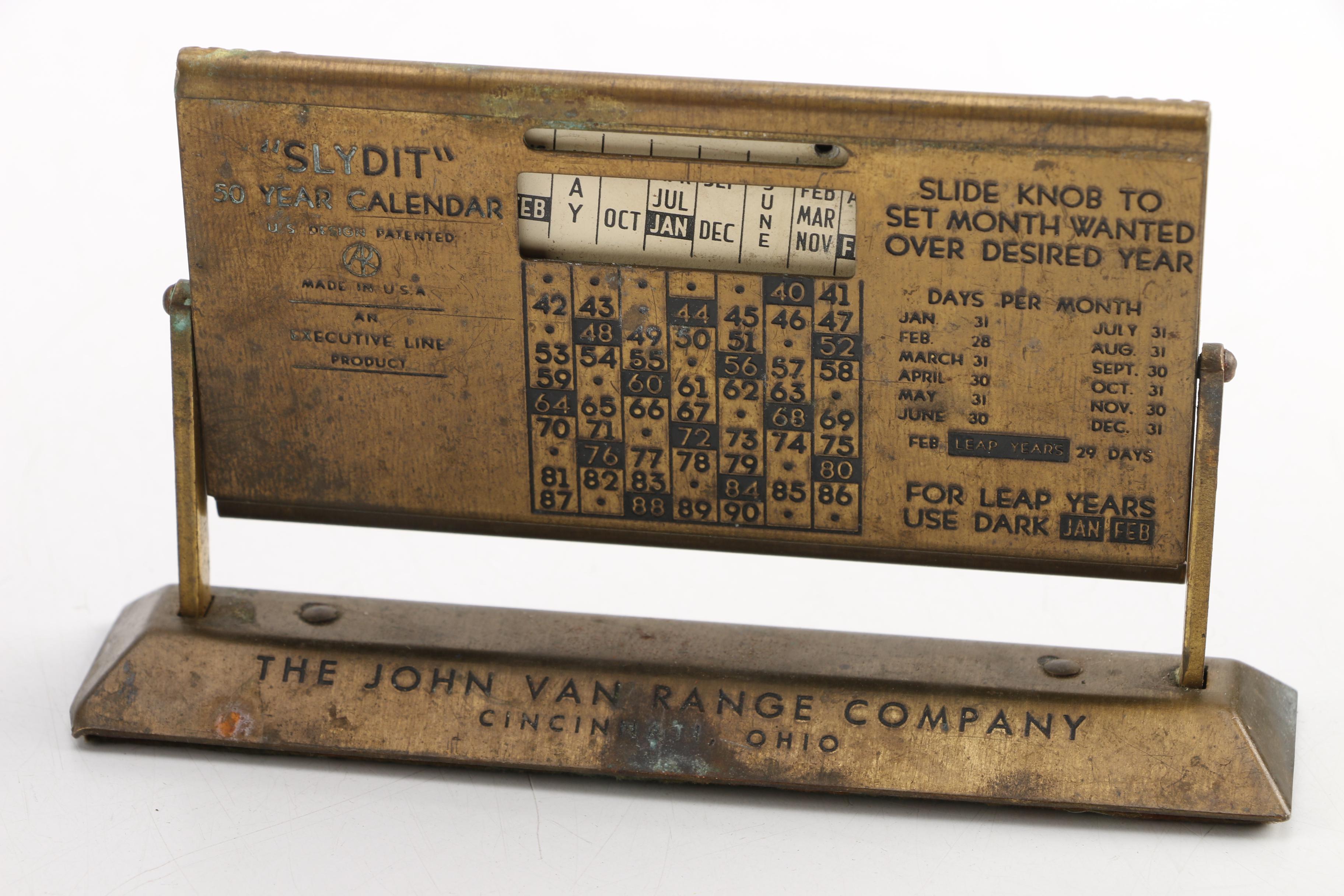 Collection of Circa 1940s Silver Plate and Brass Office Décor