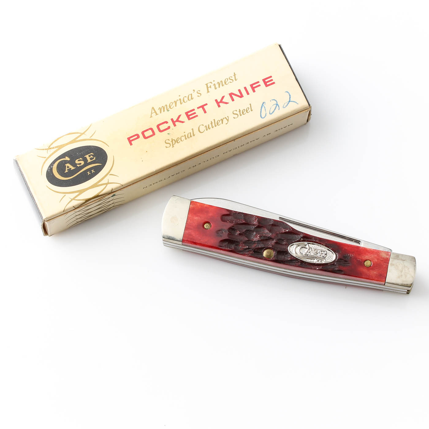 1987 Case XX Model R6215 SSP Gunstock Two Blade Pocket Knife