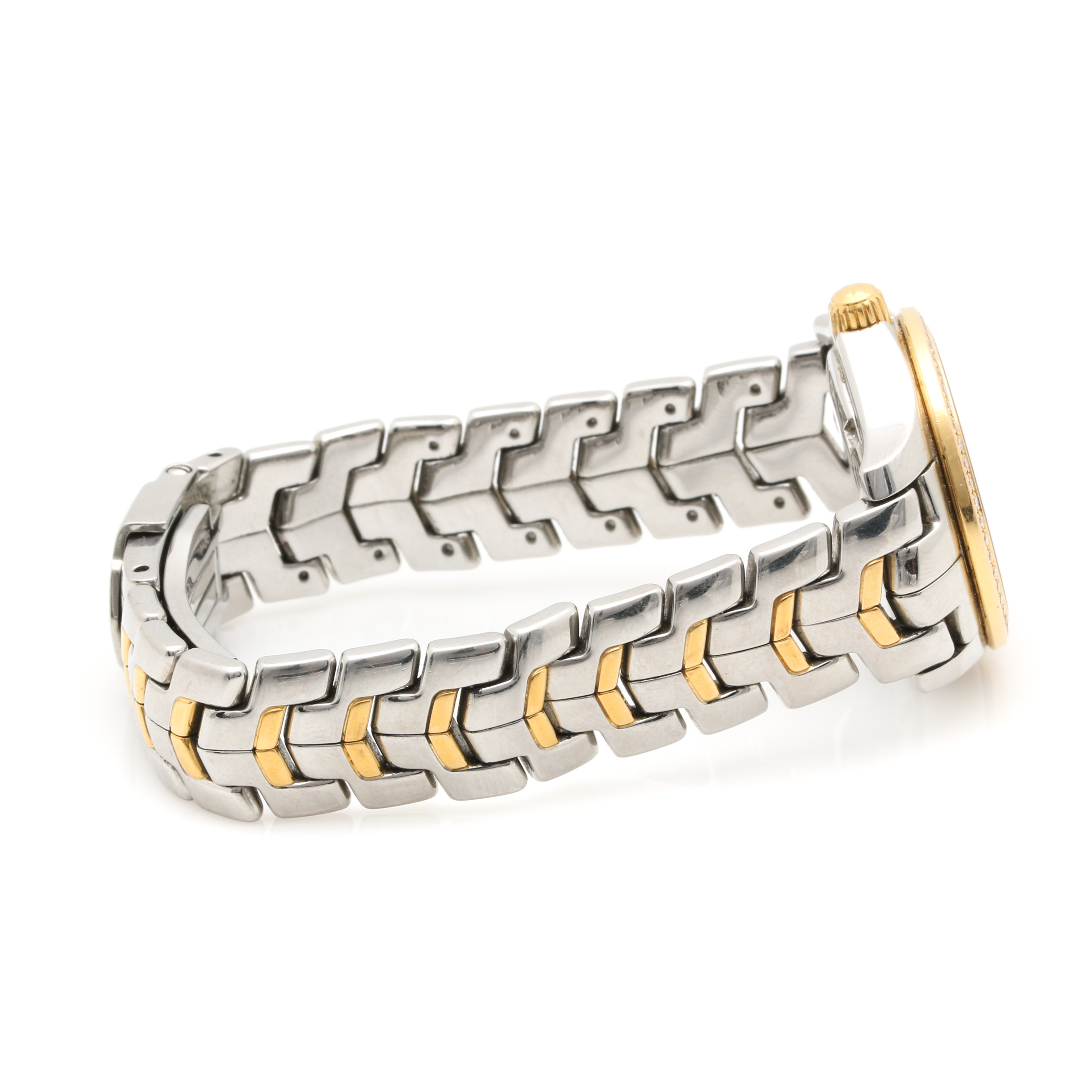 TAG Heuer Stainless Steel and 18K Yellow Gold Diamond Watch