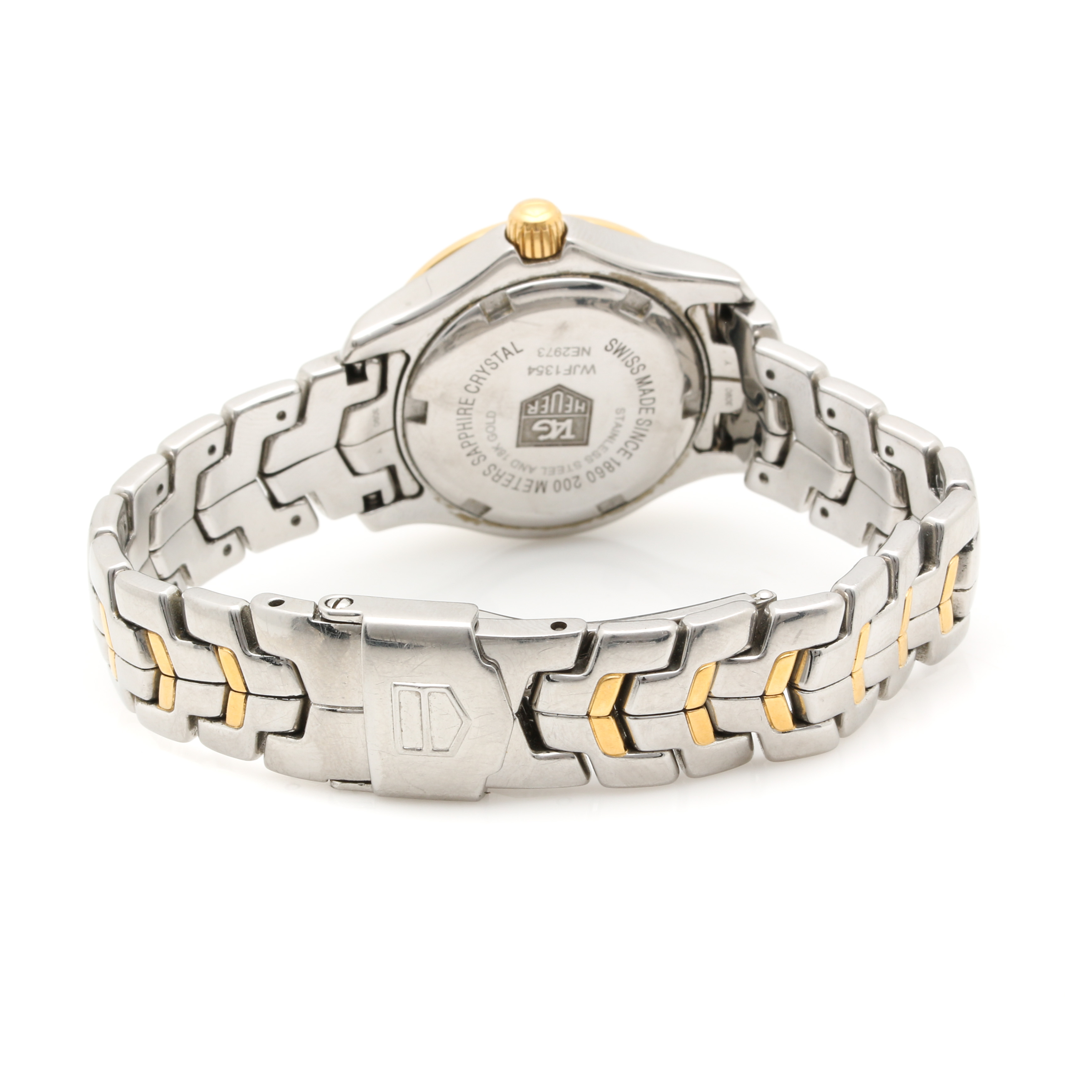 TAG Heuer Stainless Steel and 18K Yellow Gold Diamond Watch