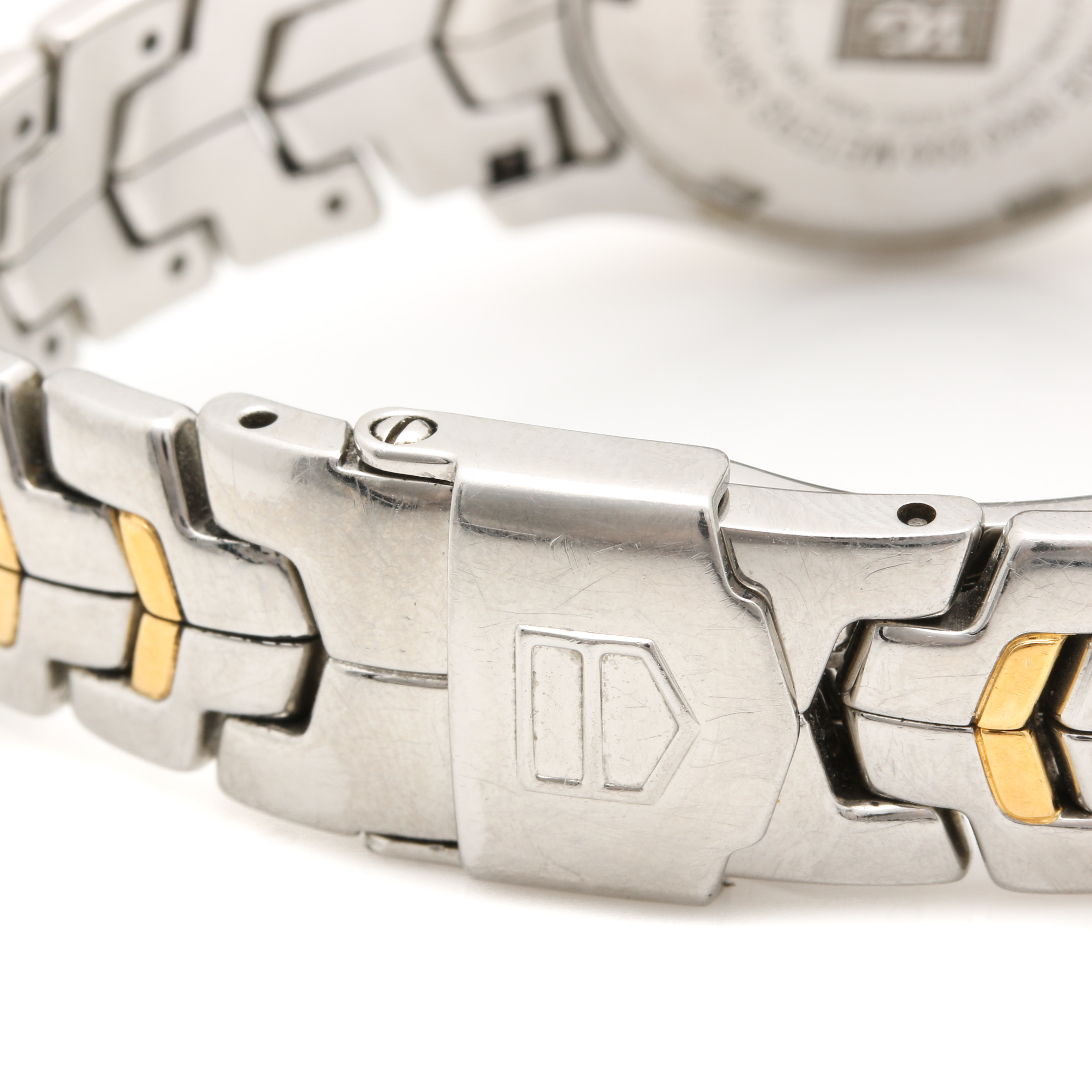 TAG Heuer Stainless Steel and 18K Yellow Gold Diamond Watch