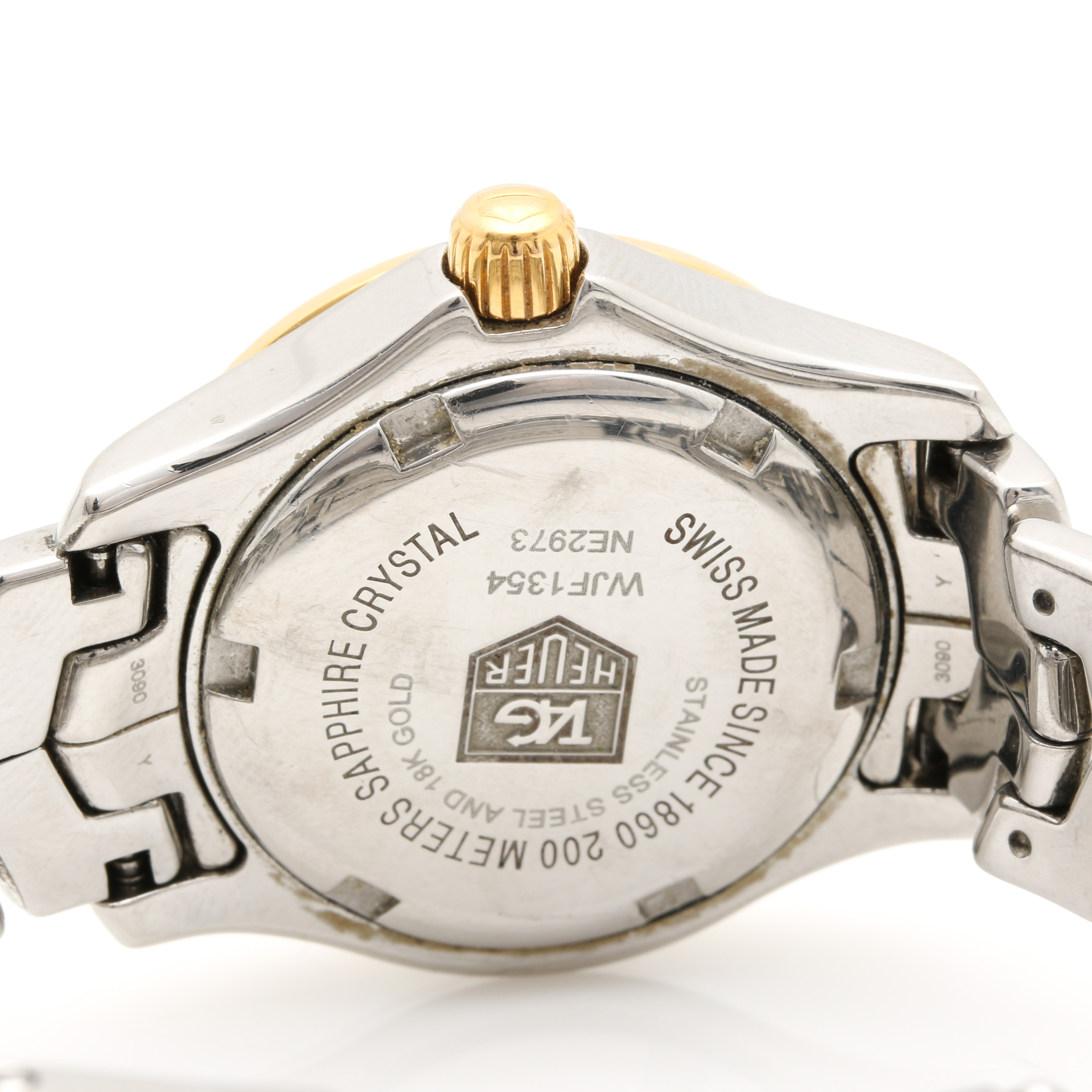 TAG Heuer Stainless Steel and 18K Yellow Gold Diamond Watch