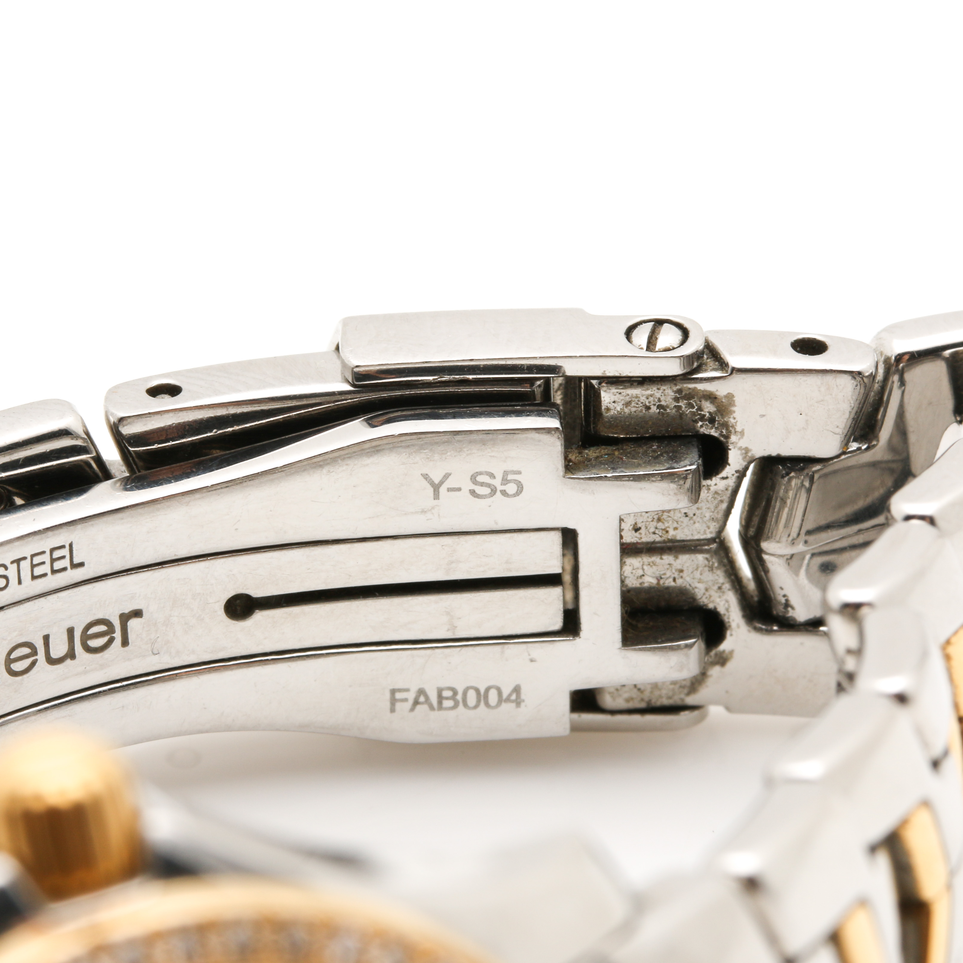 TAG Heuer Stainless Steel and 18K Yellow Gold Diamond Watch