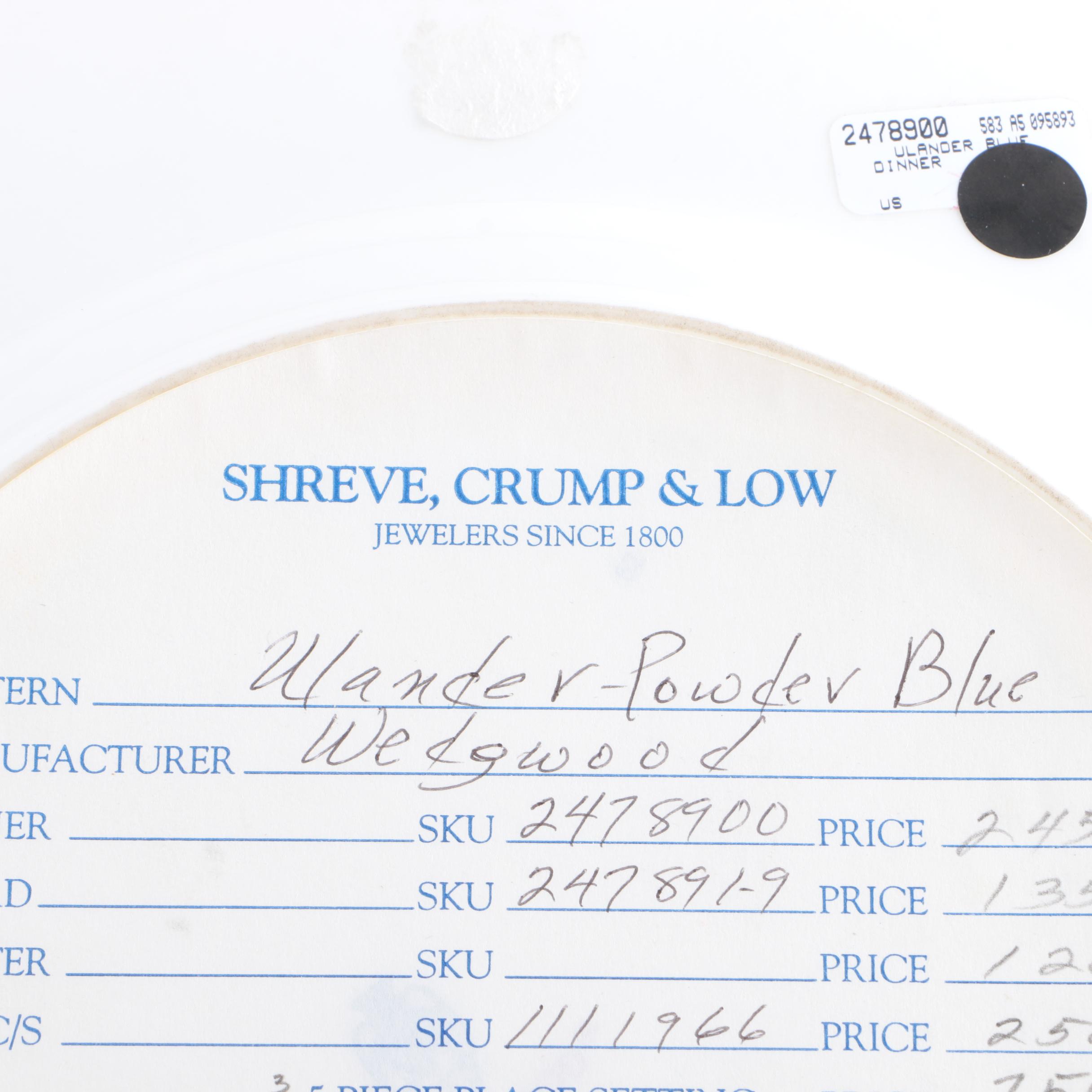 Wedgwood "Ulander" Porcelain Plate