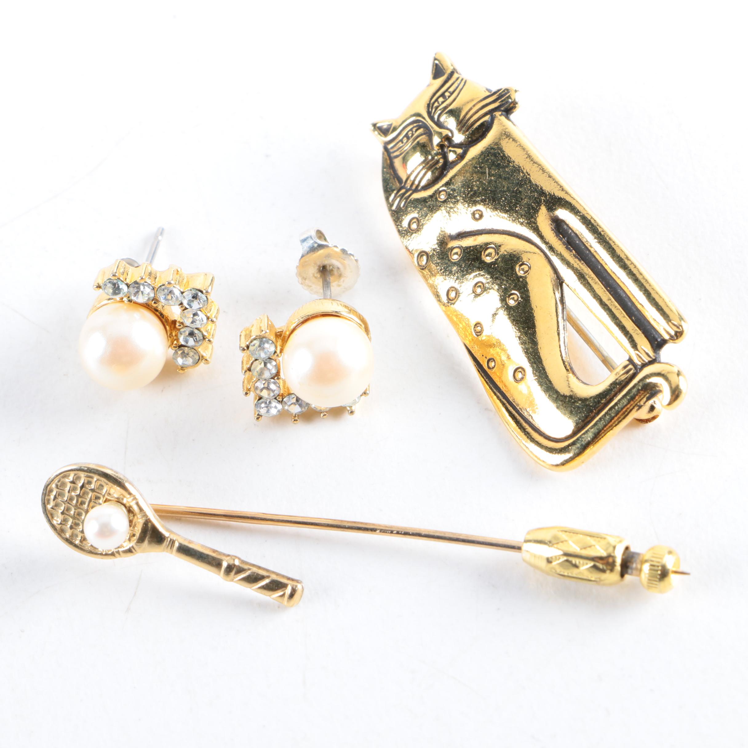 Assorted Costume Jewelry Including Undee, Laurel Burch and Buckley