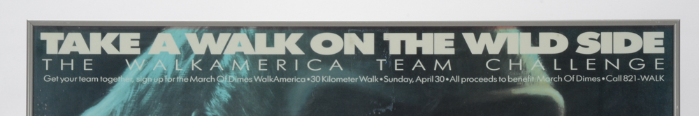 Anthony Munoz Signed Vintage Bengals Poster