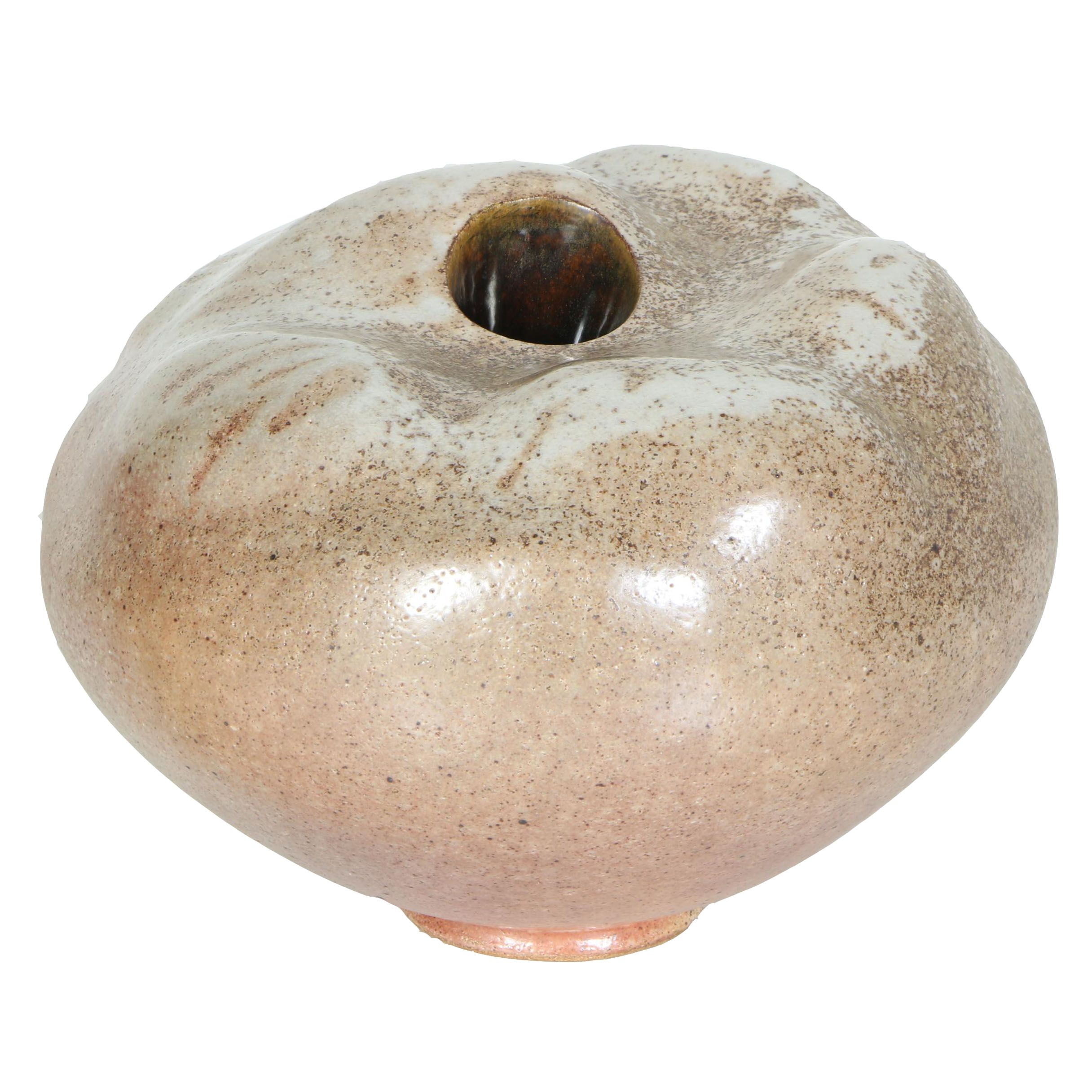 Signed Janis Meier Stoneware Vase