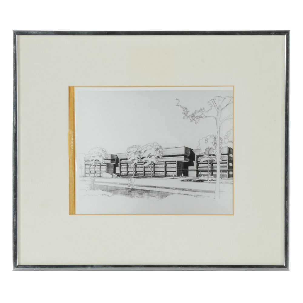 Reproduction Print of an Architectural Rendering