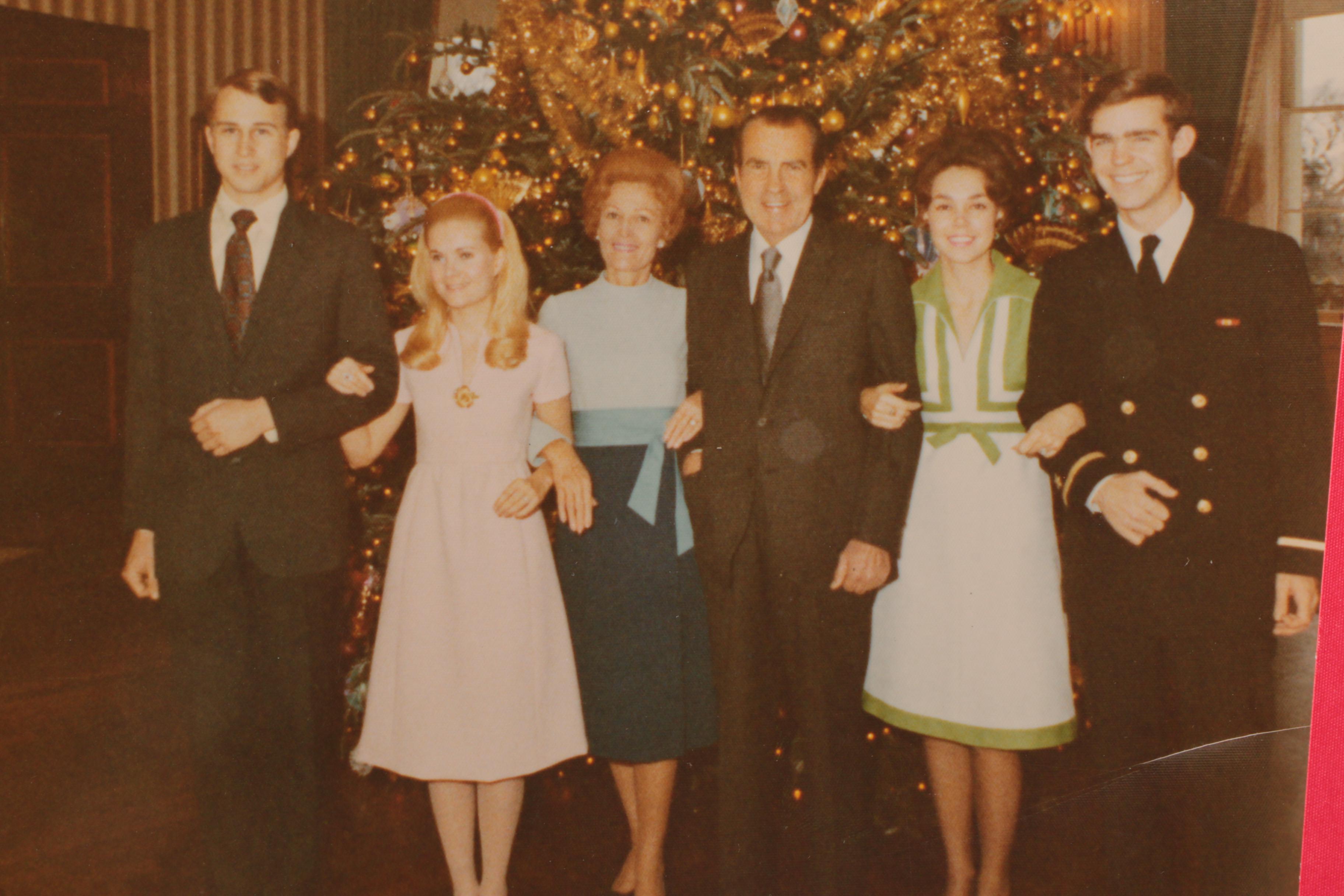 Richard and Pat Nixon Official White House Christmas Card