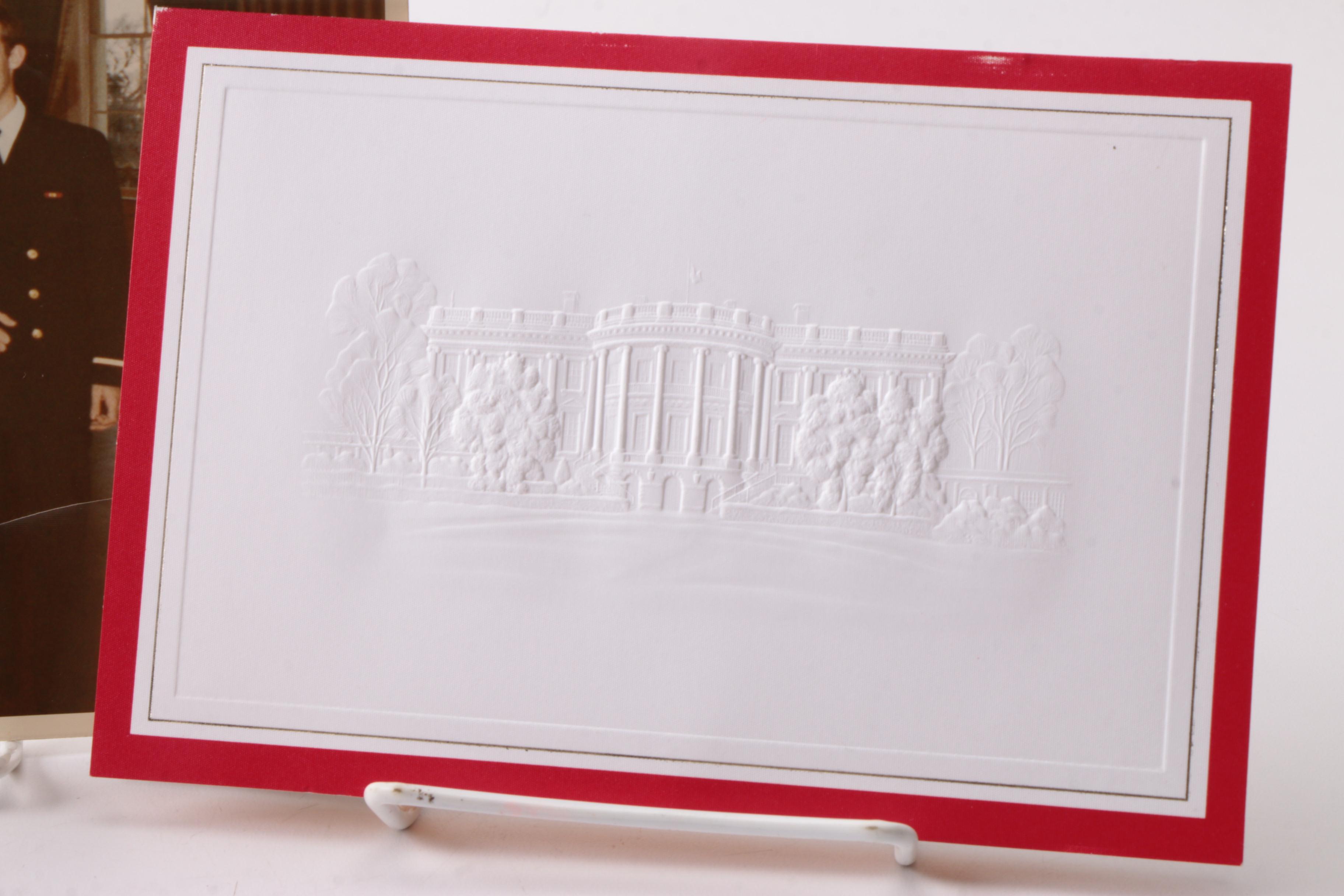 Richard and Pat Nixon Official White House Christmas Card