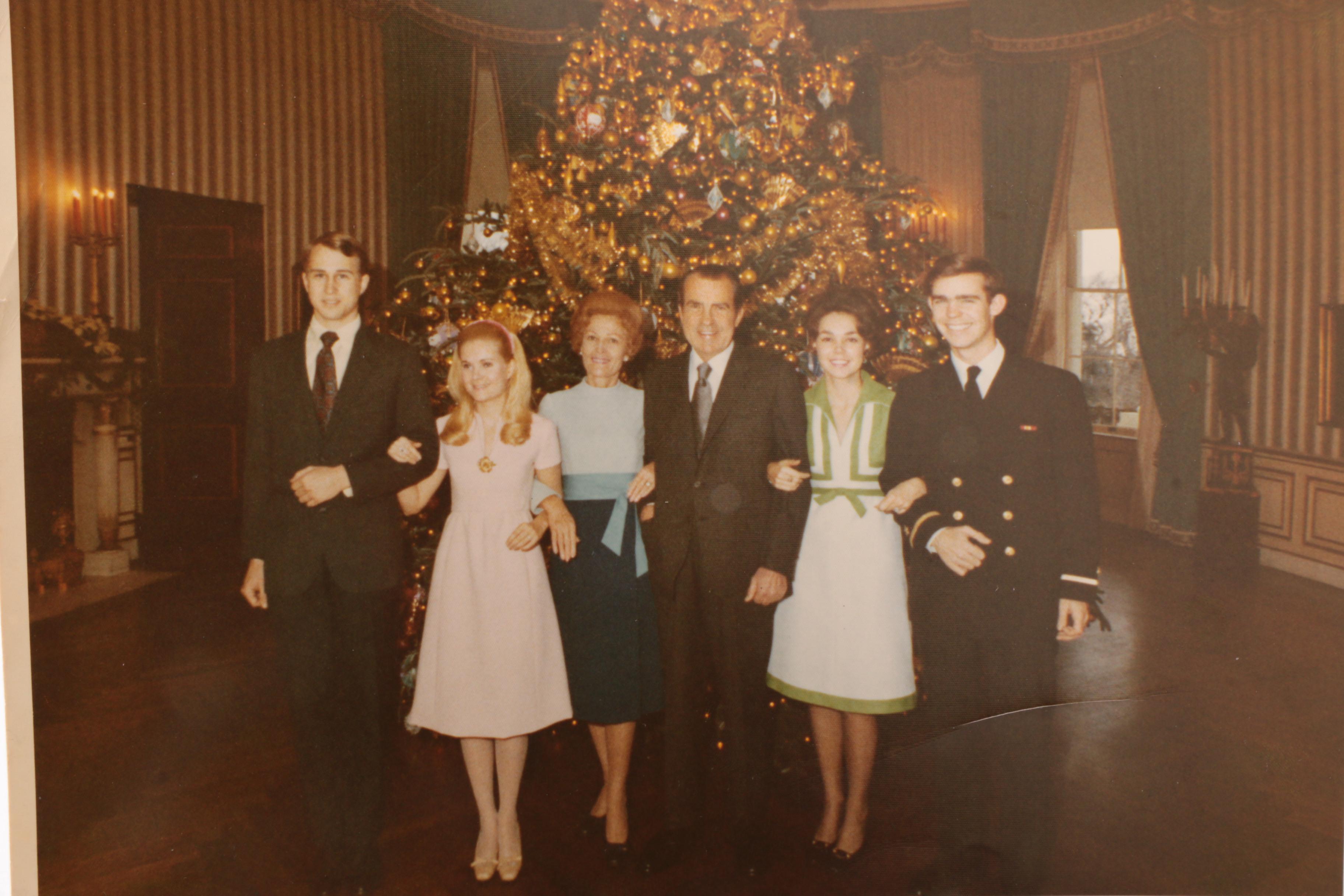 Richard and Pat Nixon Official White House Christmas Card