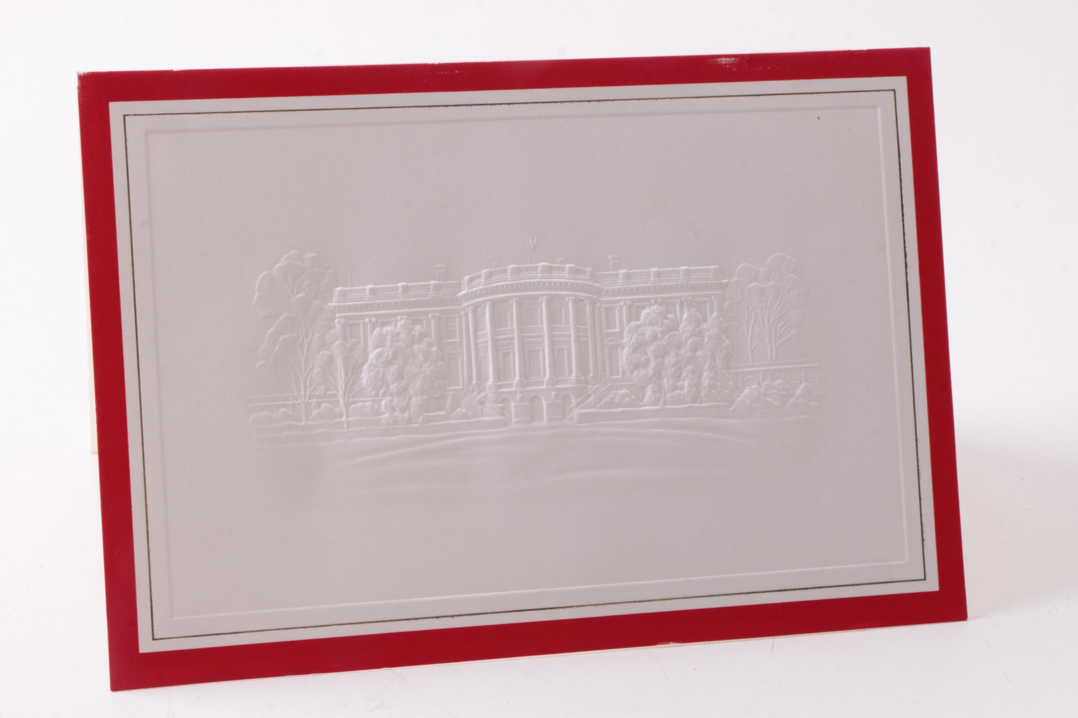 Richard and Pat Nixon Official White House Christmas Card