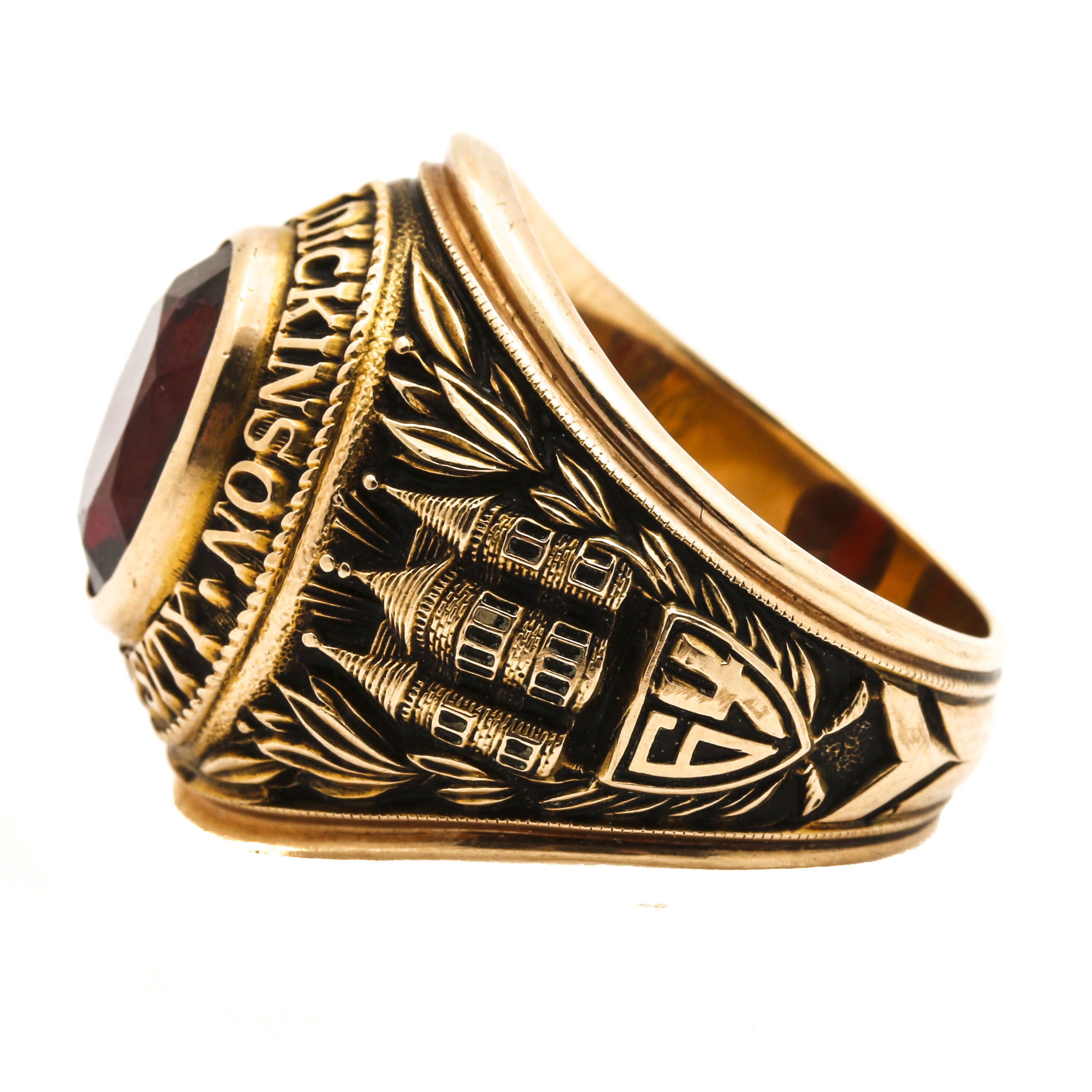 10K Yellow Gold Ruby Class Ring