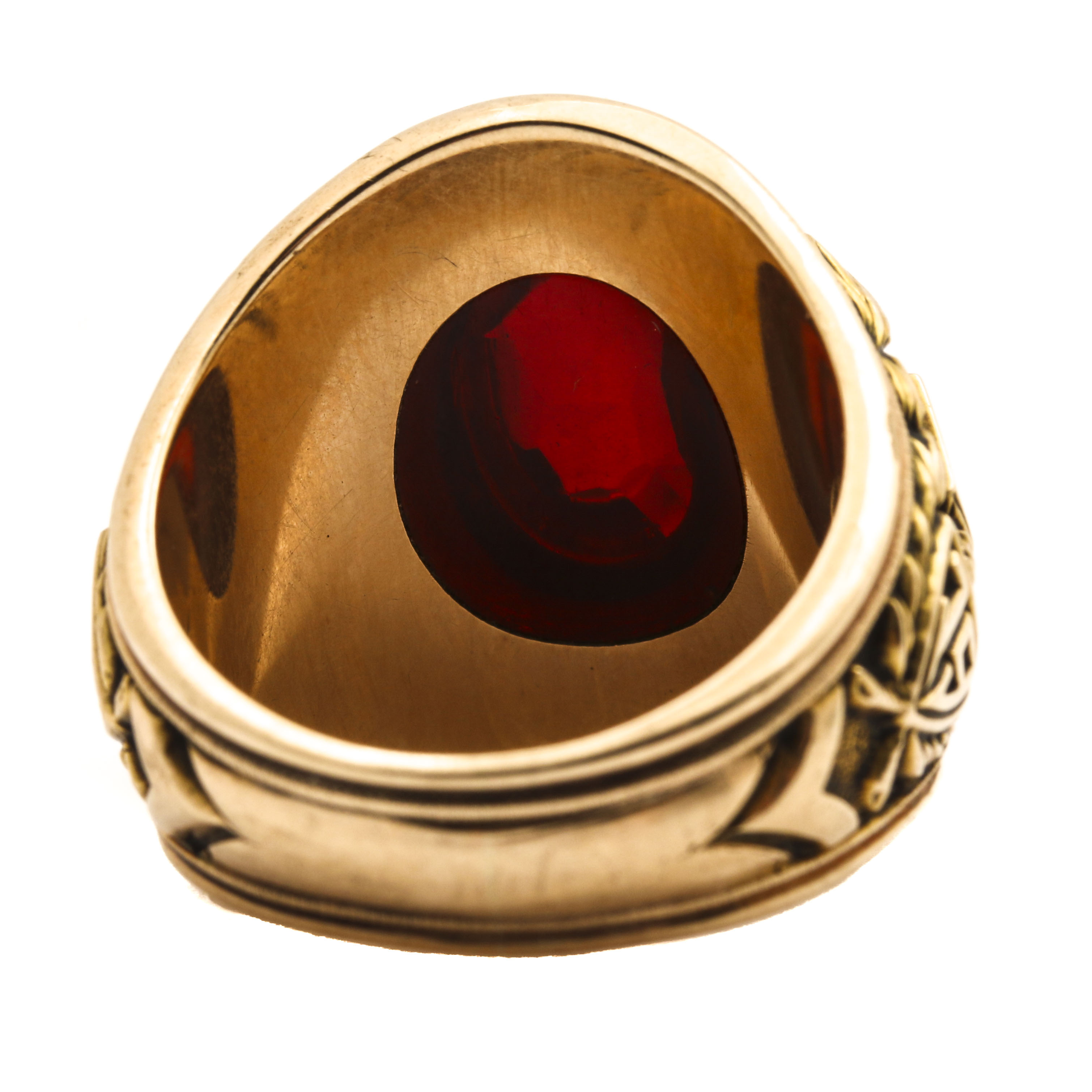 10K Yellow Gold Ruby Class Ring