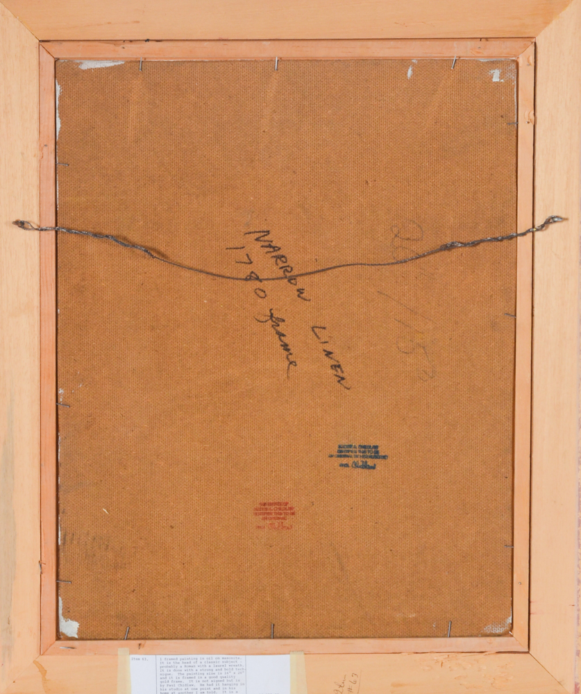 Paul Chidlaw Original Oil Portrait Painting on Masonite