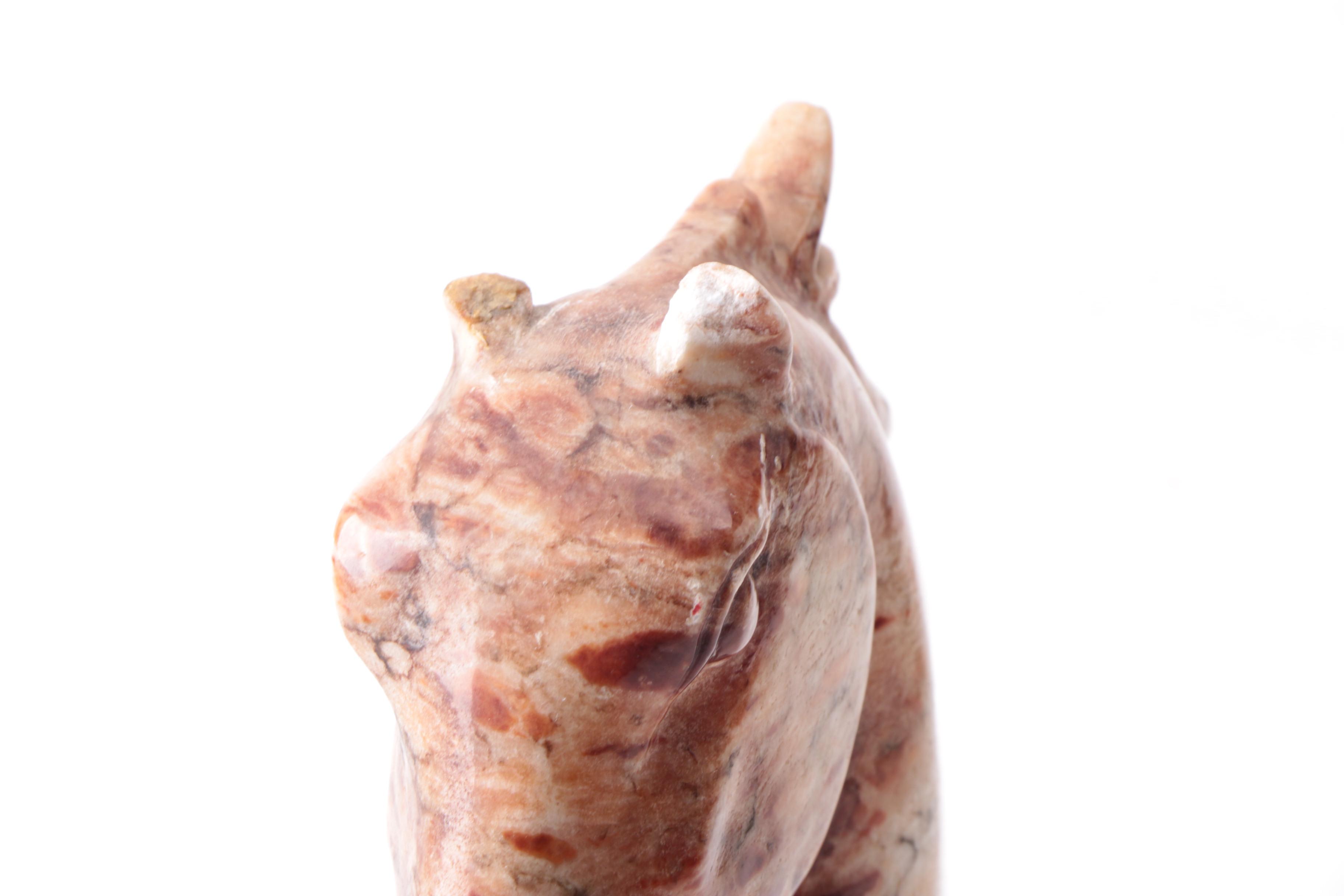 Soapstone Horse Head Bookends