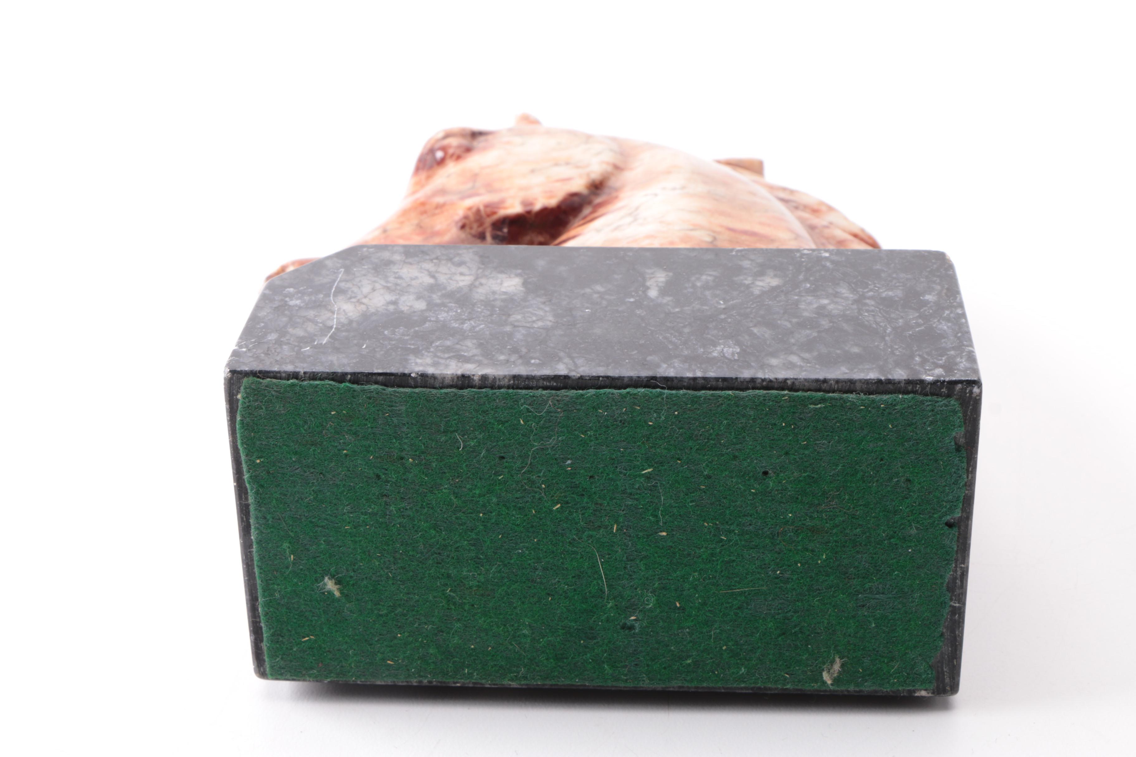 Soapstone Horse Head Bookends