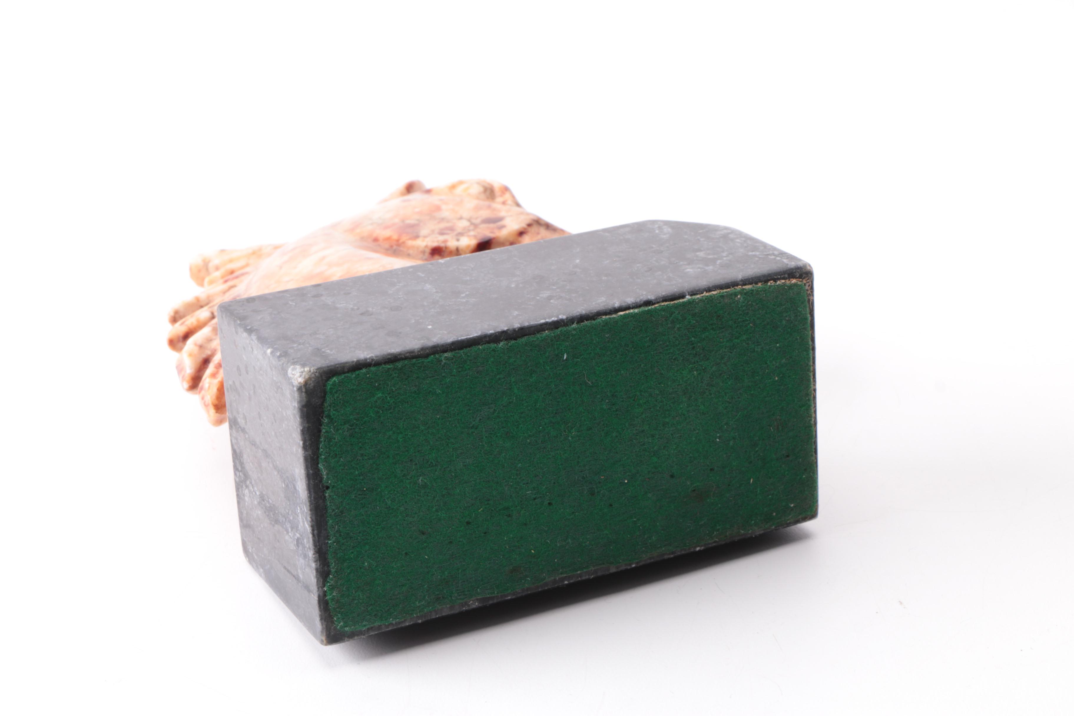 Soapstone Horse Head Bookends