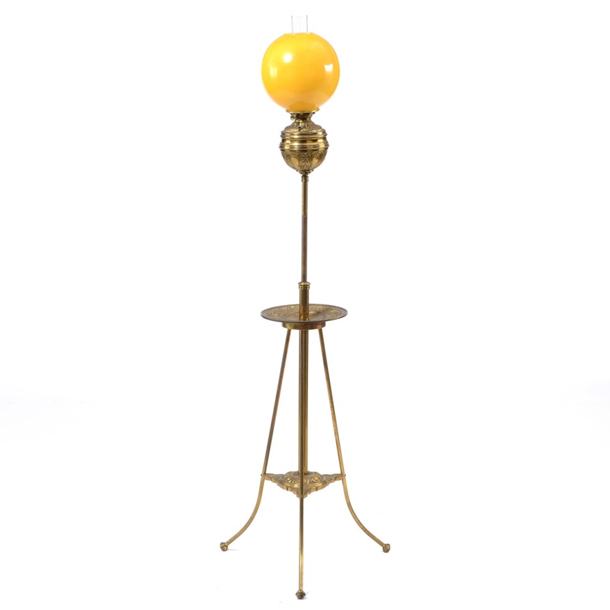 Antique Brass Organ Lamp