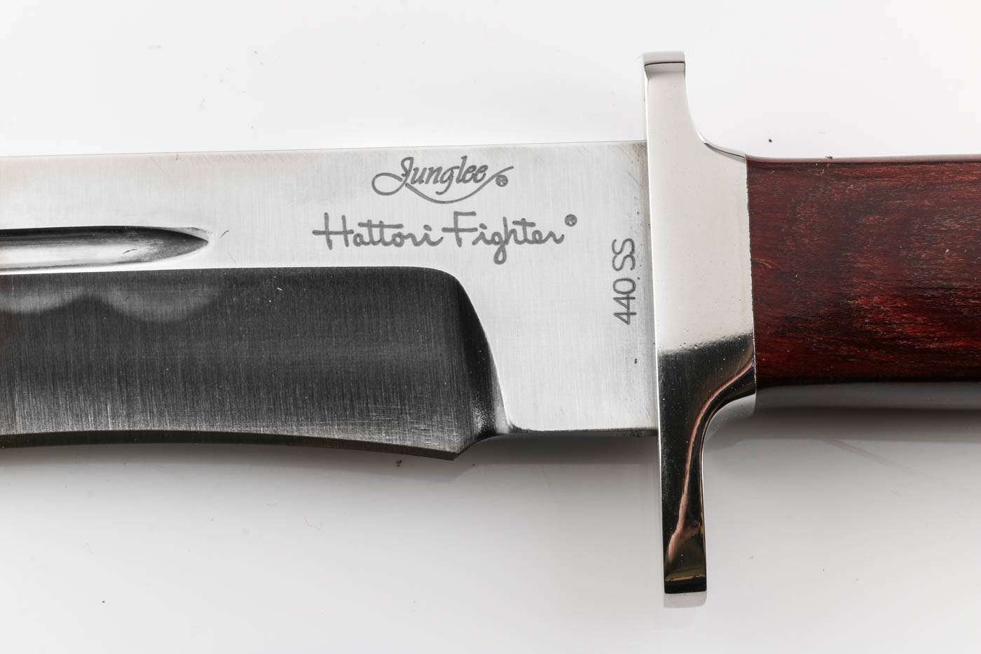 Junglee Hattori Fighter Knife with Leather Sheath