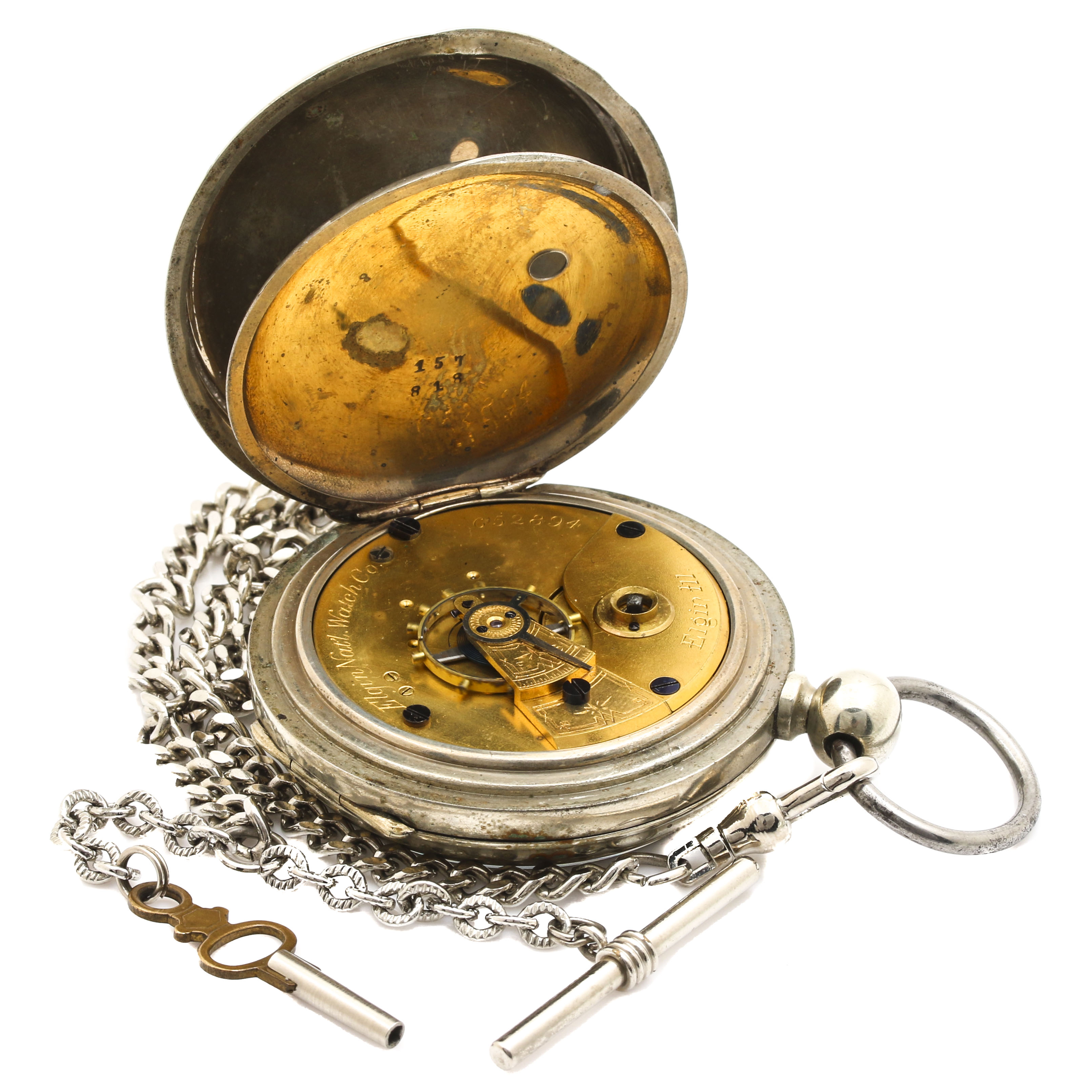Antique Elgin Open Face Pocket Watch