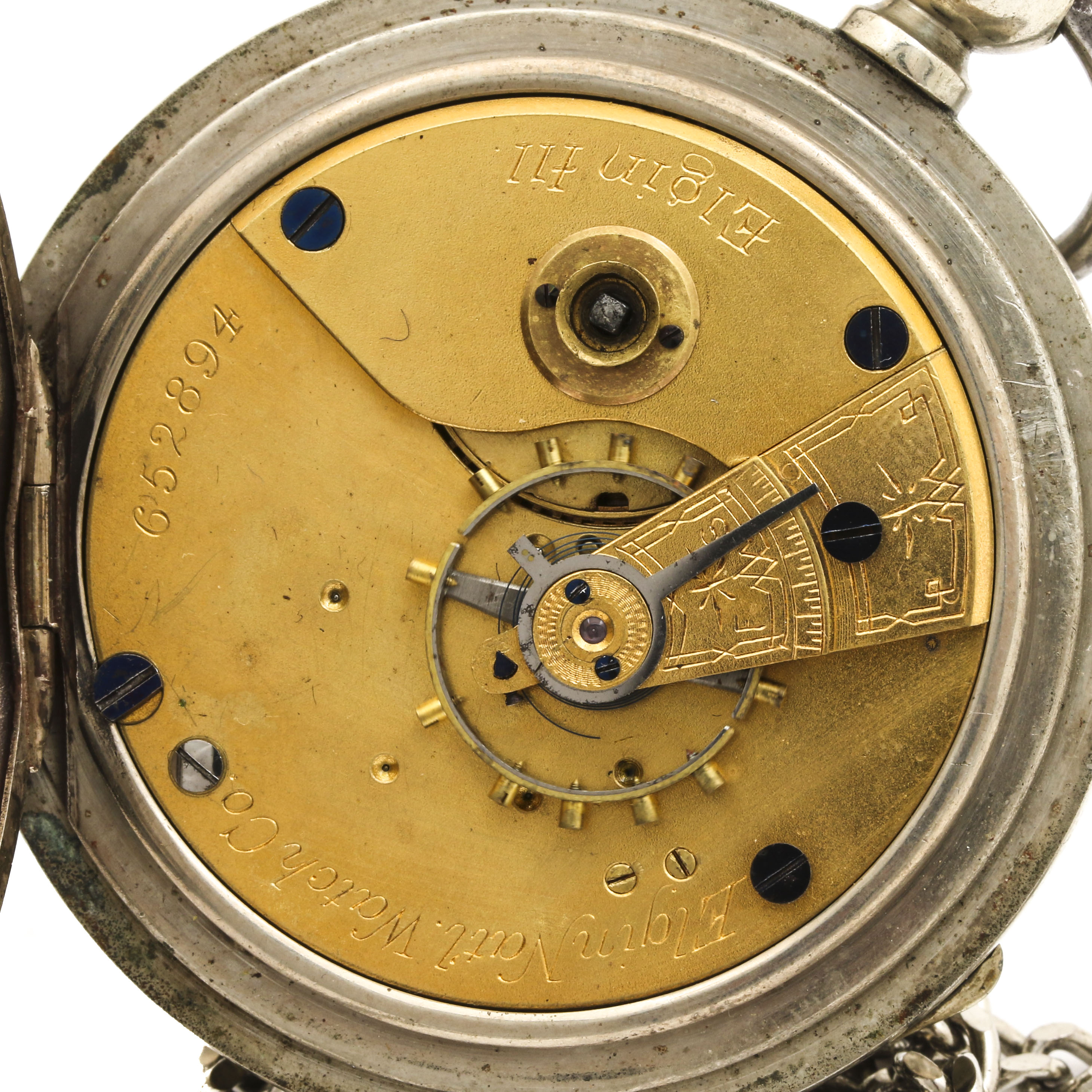 Antique Elgin Open Face Pocket Watch