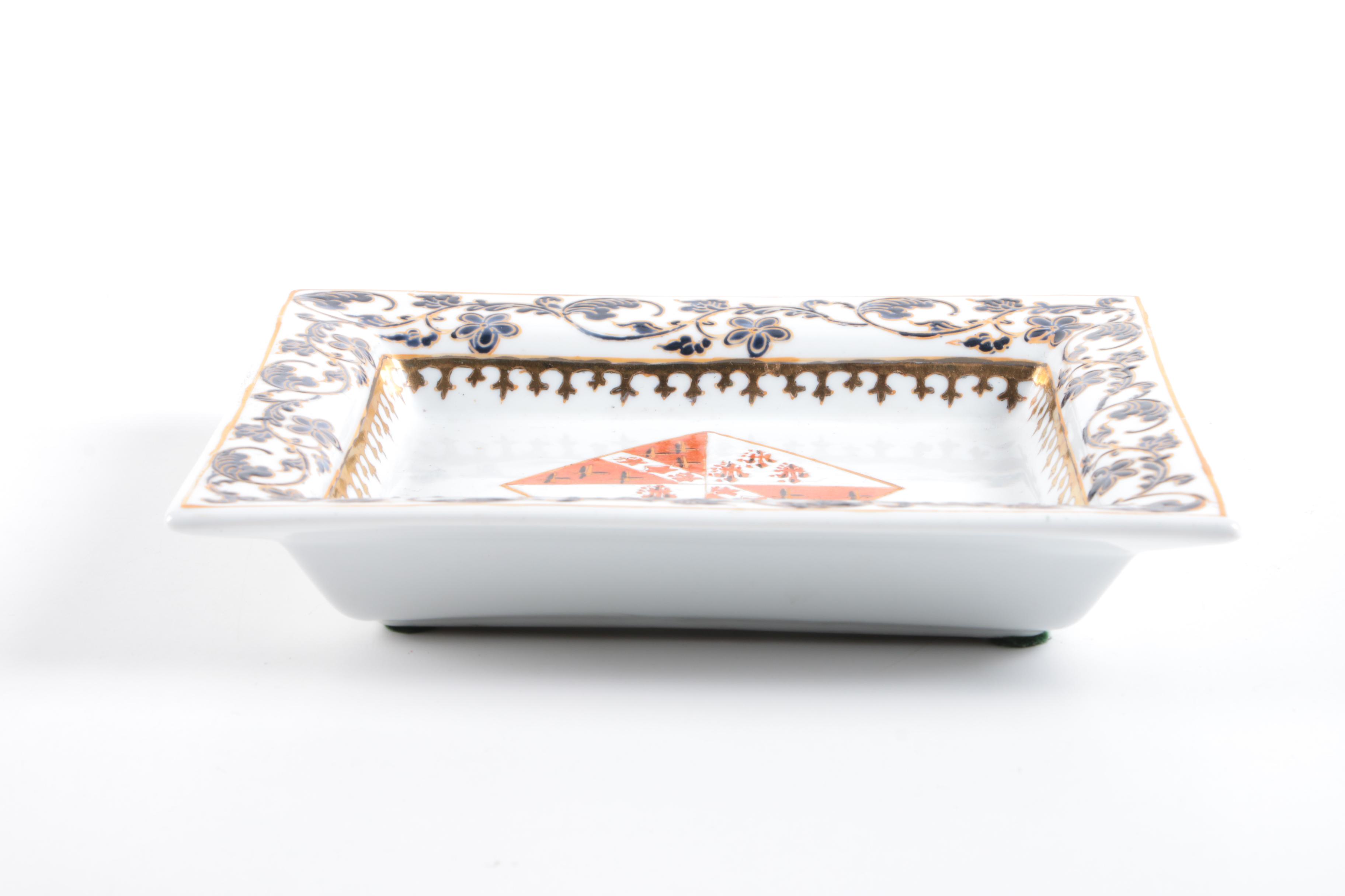 Asiatides Porcelain Trinket Dish