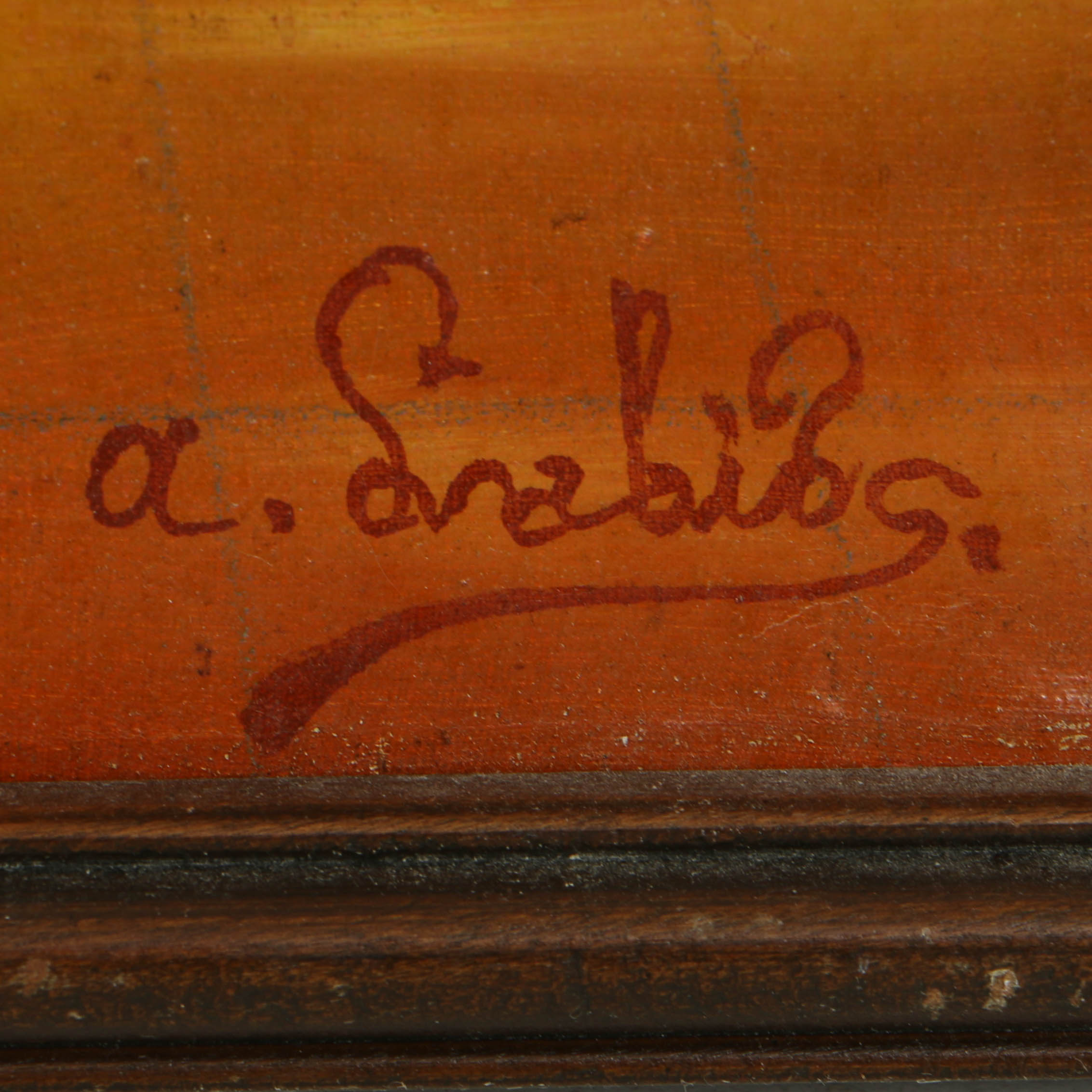 Agapito Labios Oil Painting on Canvas Girl in a Dress