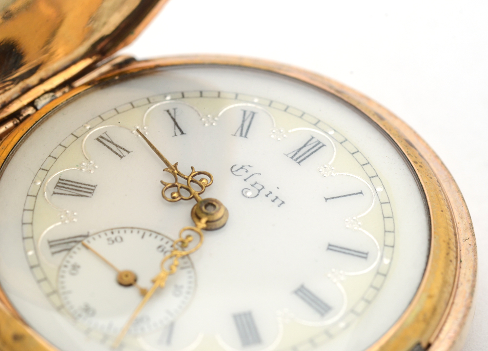 Antique Elgin Gold Filled Pocket Watch