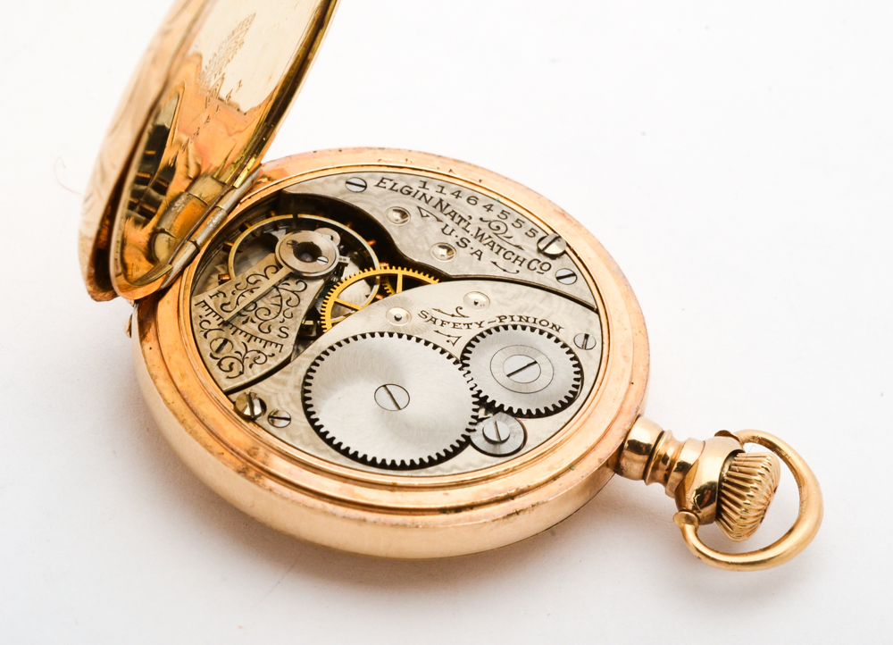Antique Elgin Gold Filled Pocket Watch