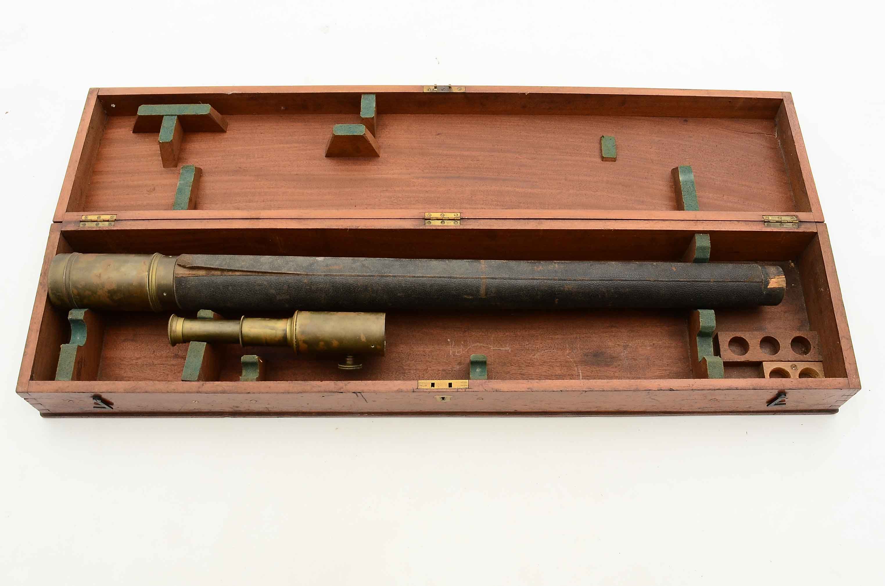 19th Century Benjamin Pike's Son & Co Telescope with Case